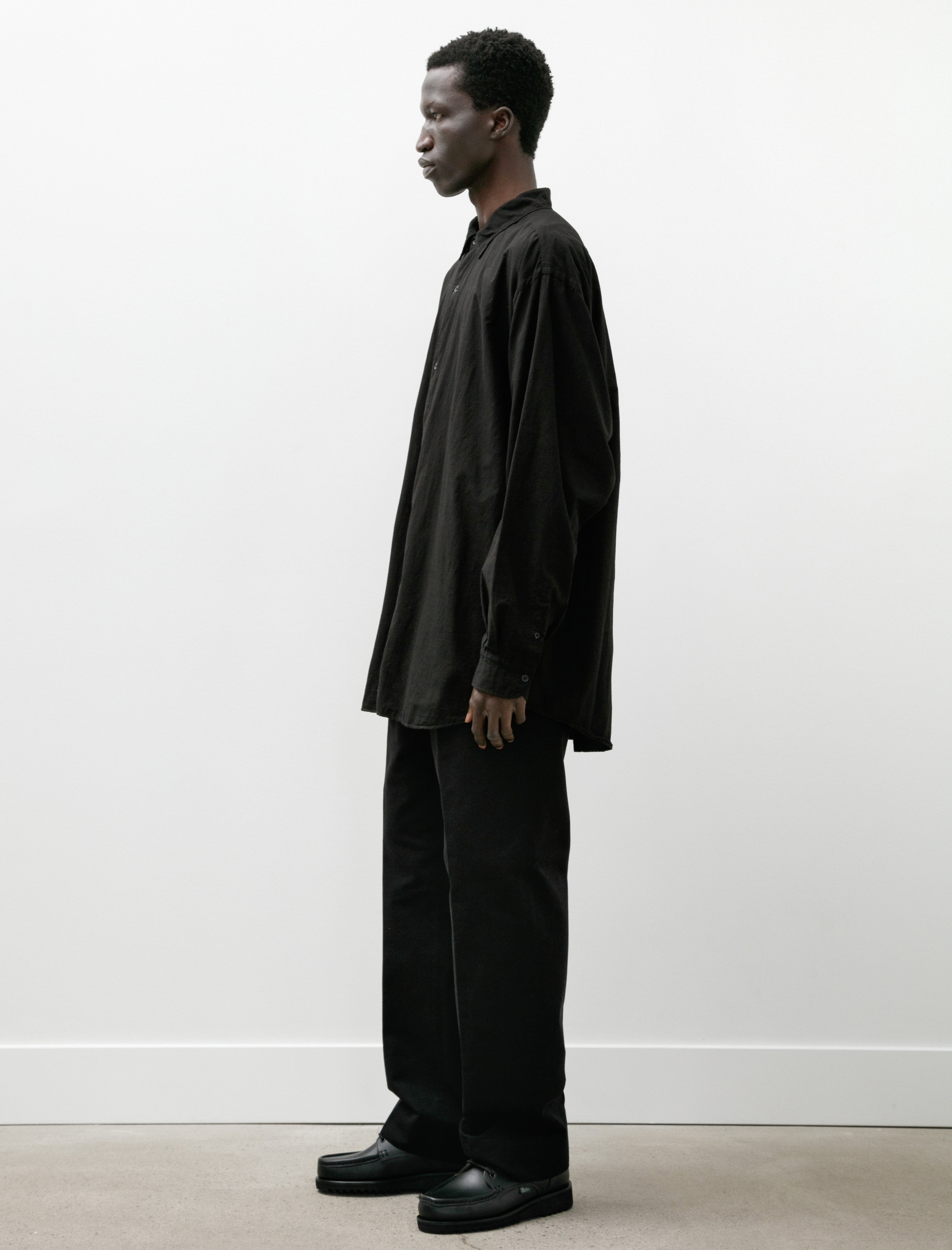 Comoli Post Work Twill Pants Black