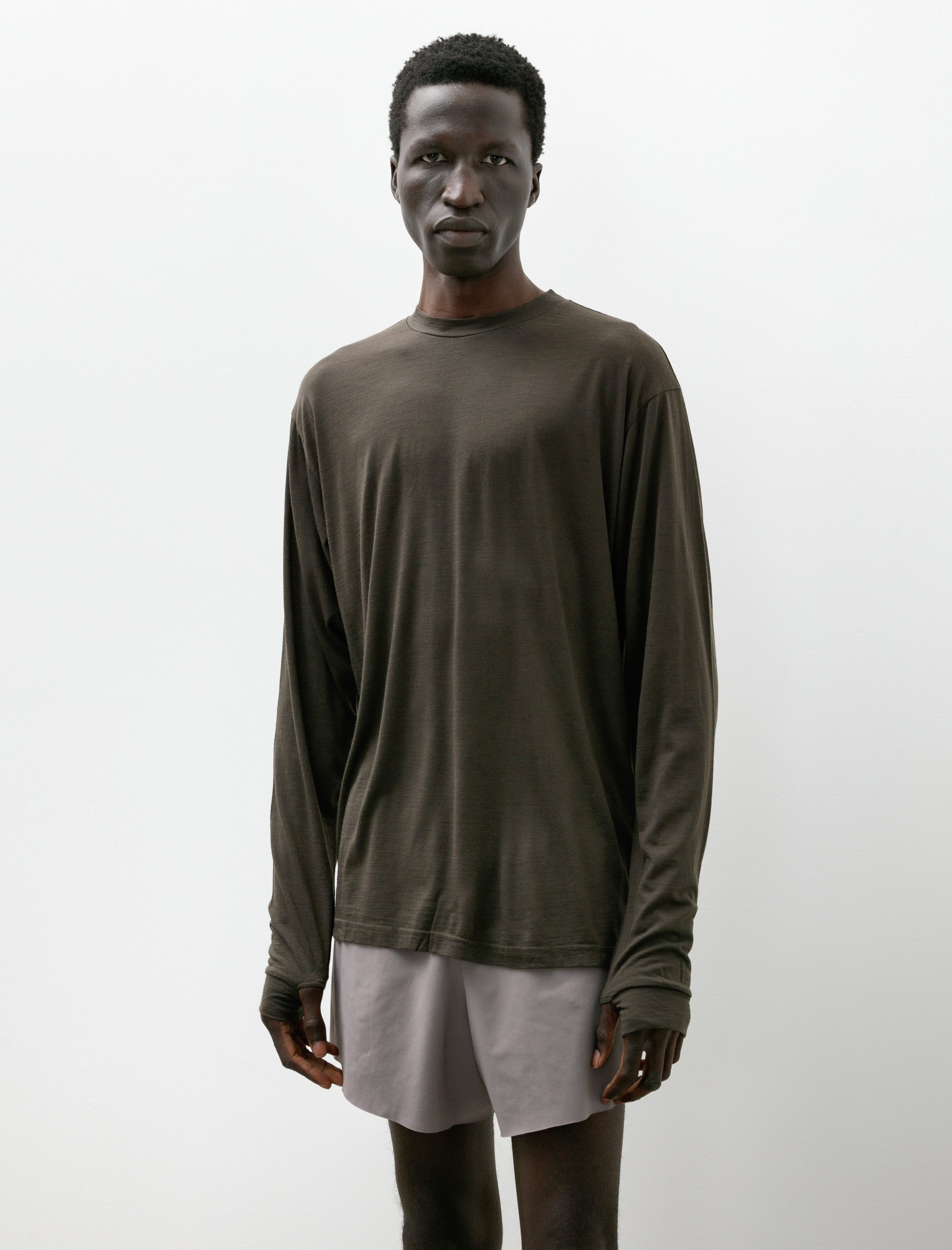 Gnuhr Creeper Crew Merino Black Olive