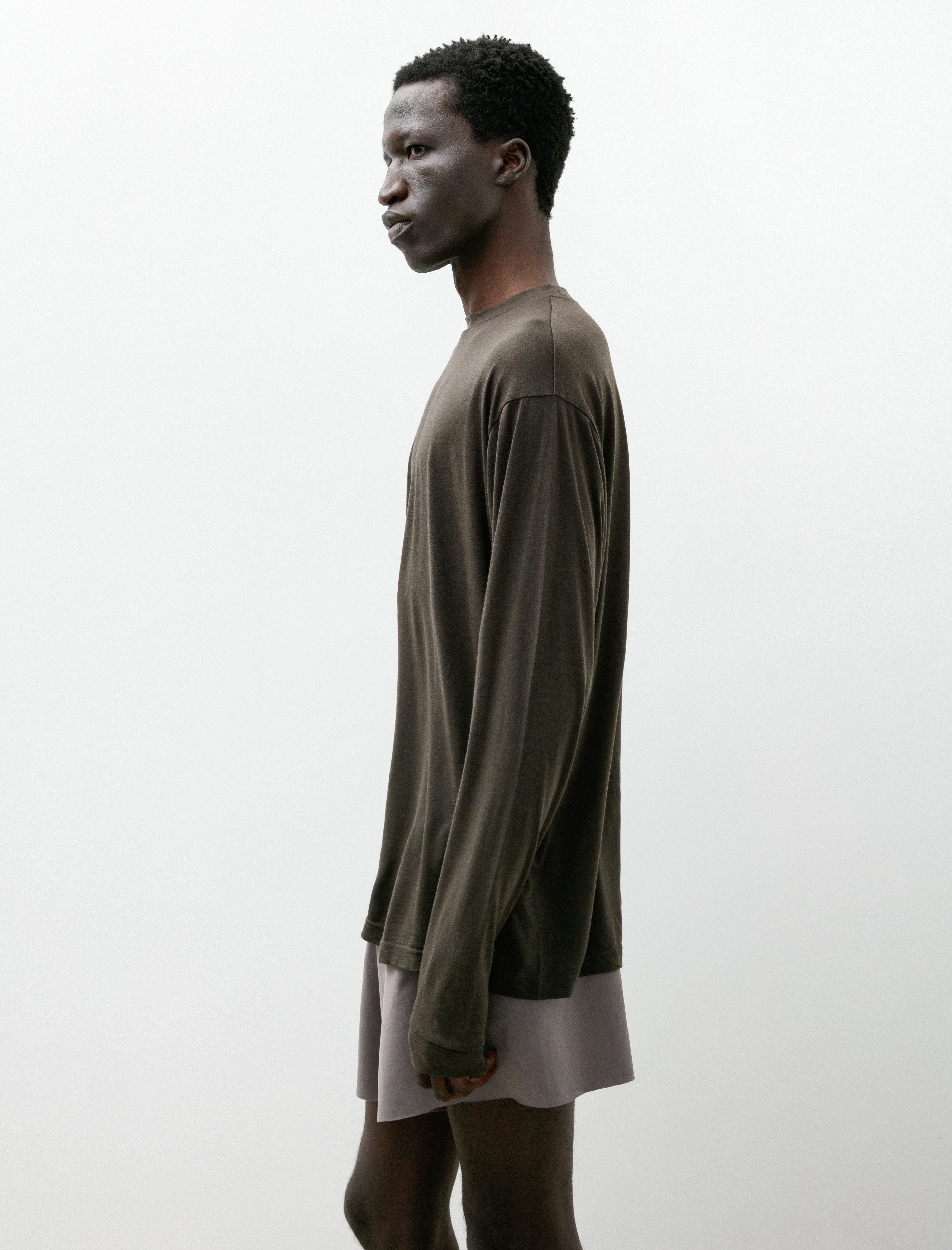 Gnuhr Creeper Crew Merino Black Olive