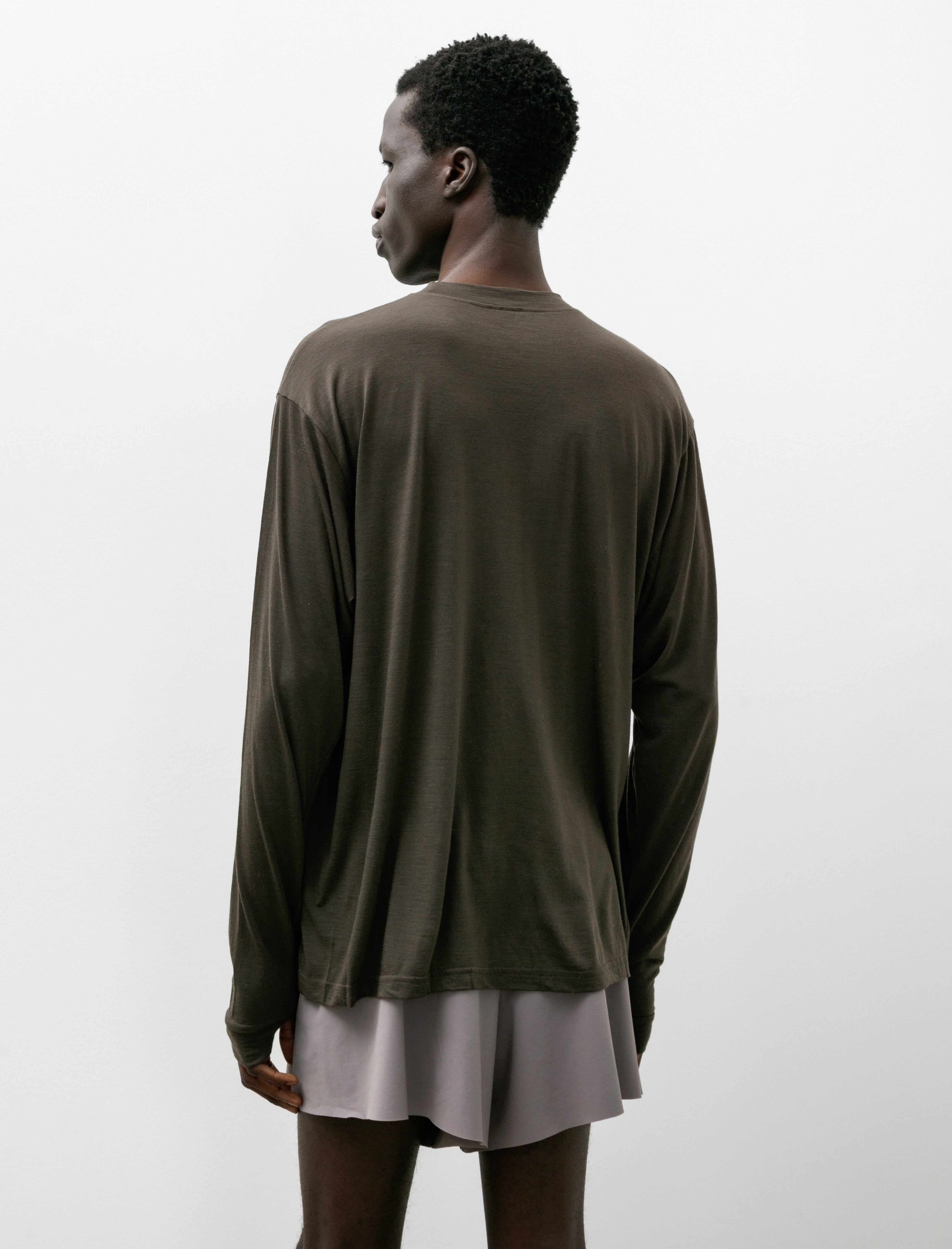 Gnuhr Creeper Crew Merino Black Olive