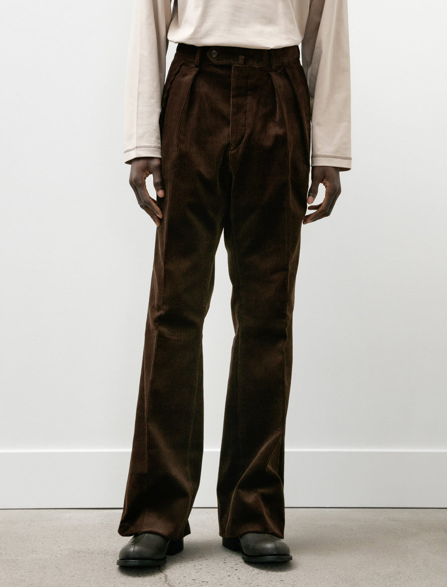 High Density Corduroy Flare Brown - Image 4