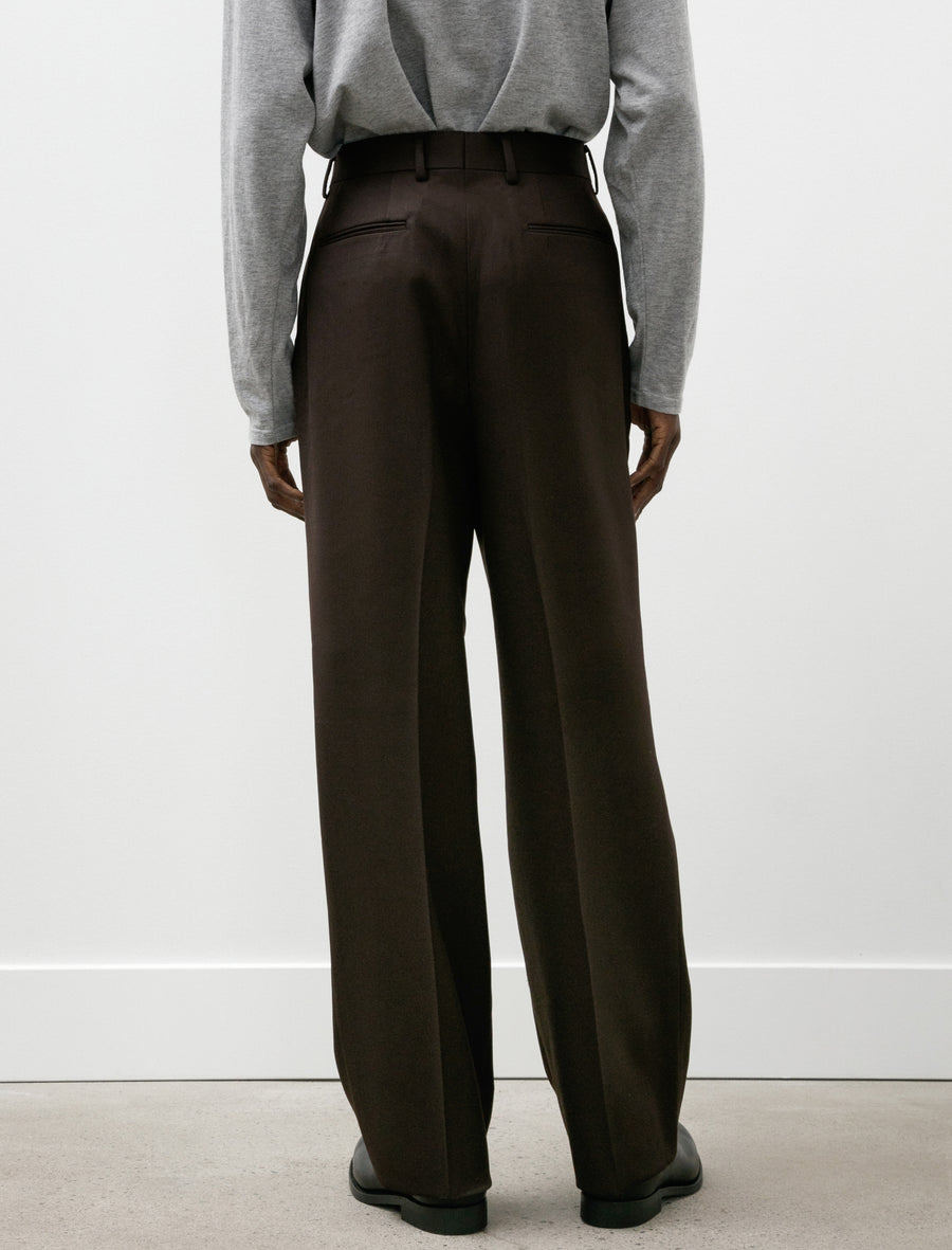 Wool Tricotine Wide Brown - Image 5