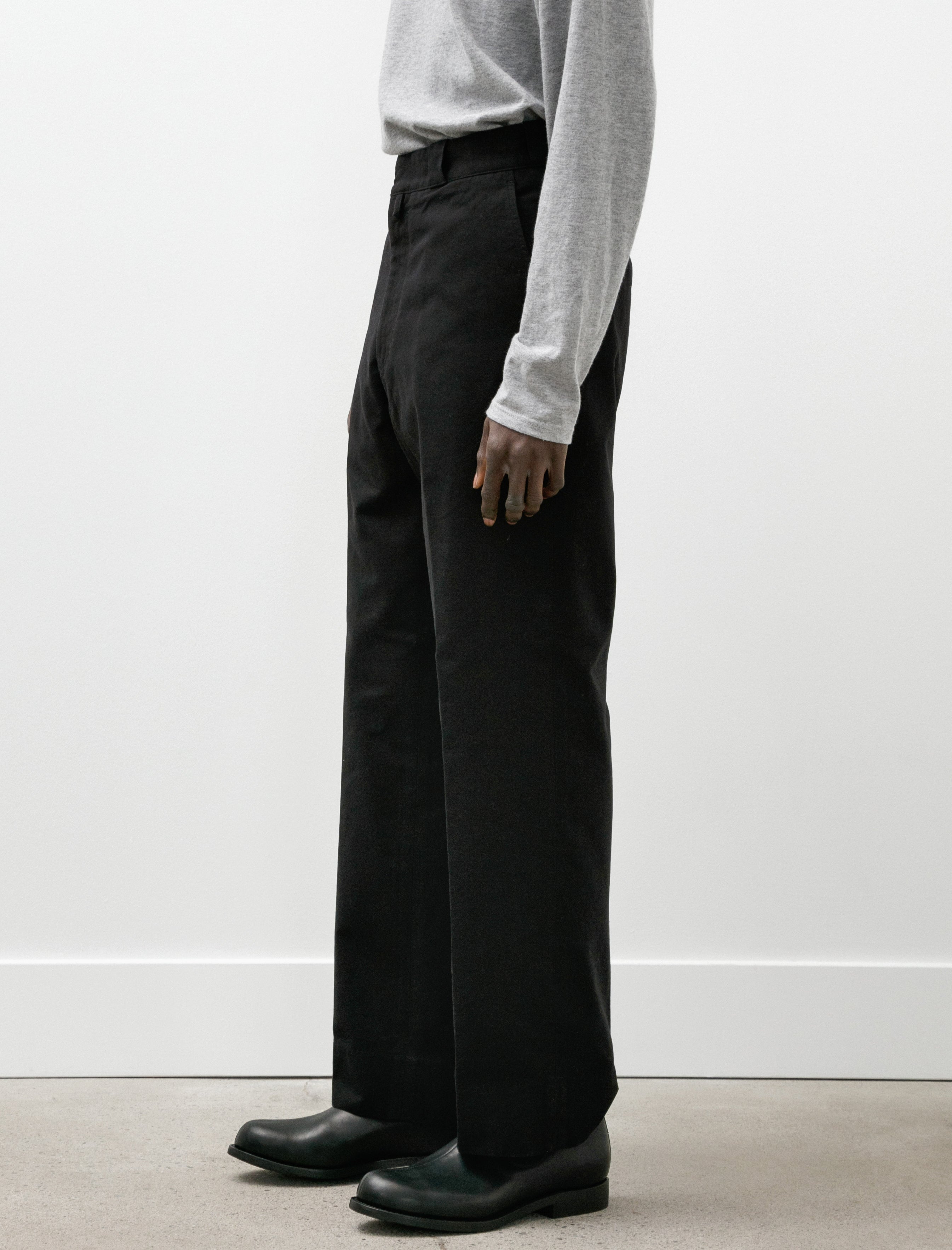 Comoli Post Work Twill Pants Black