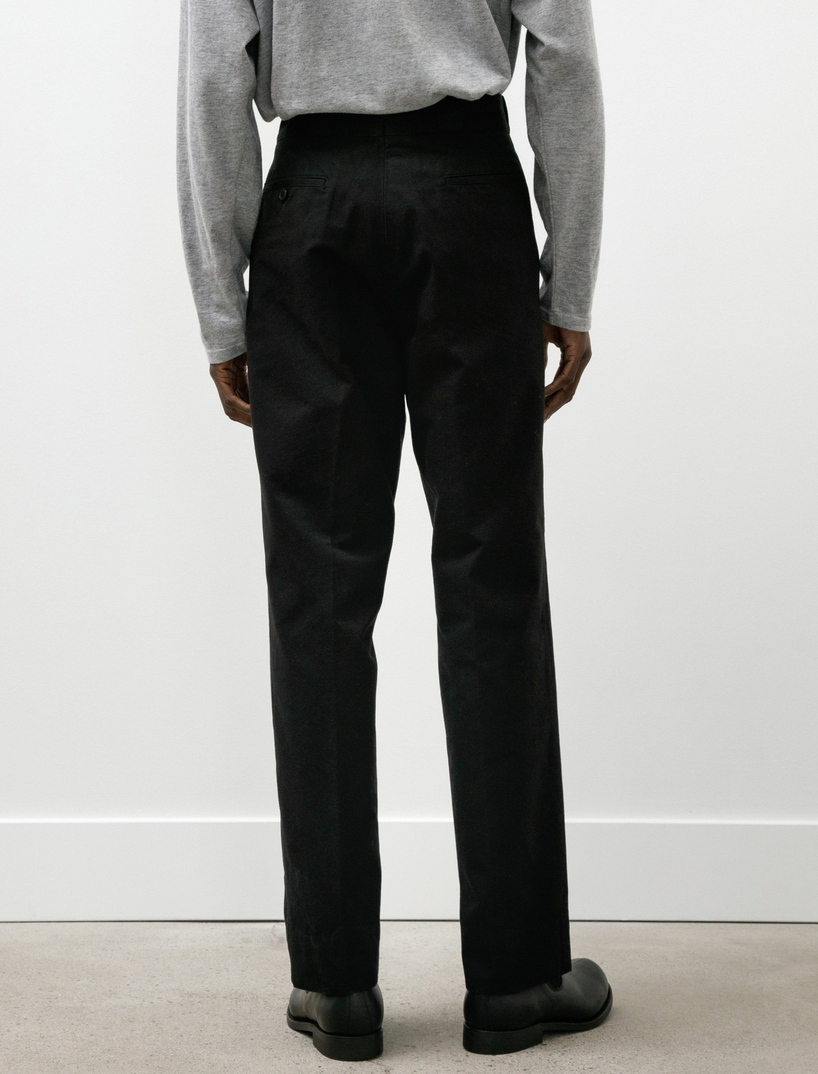 Comoli Post Work Twill Pants Black