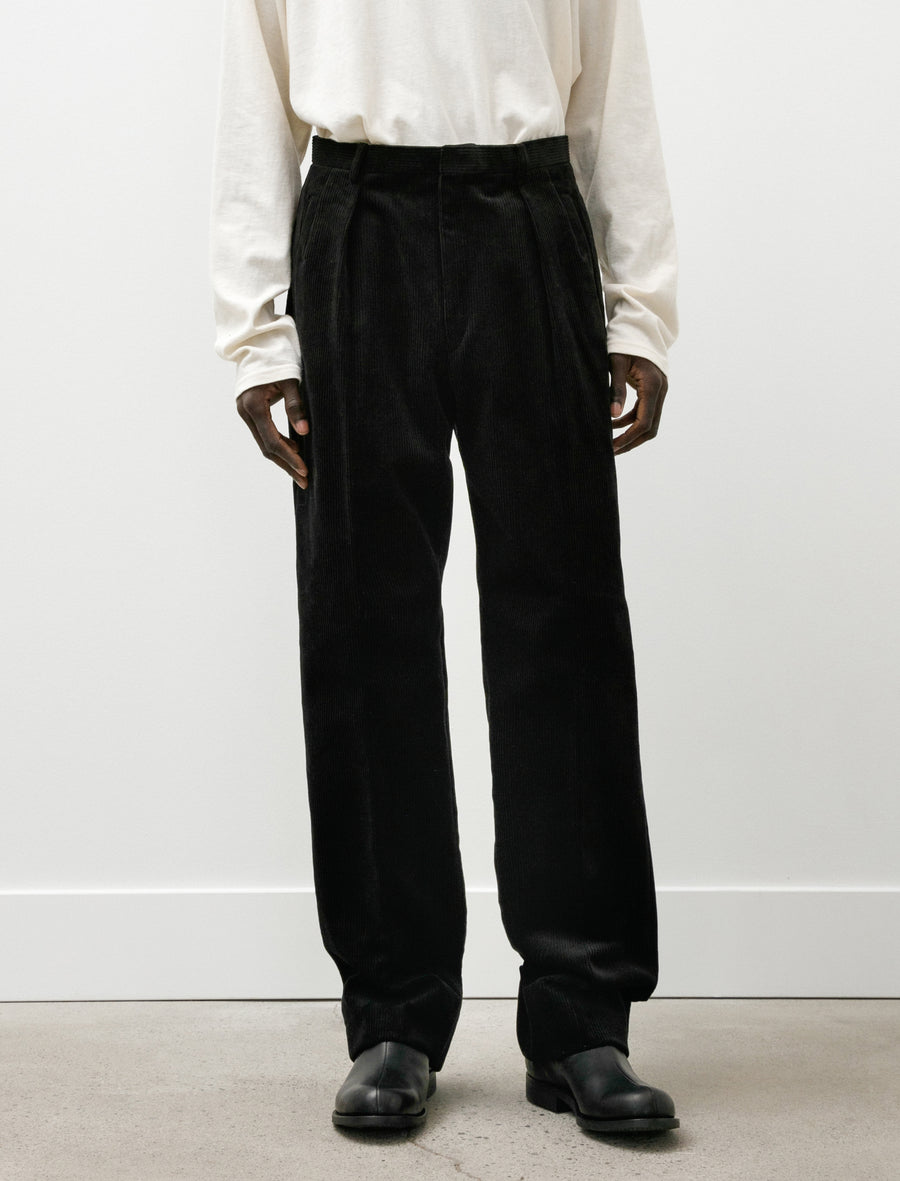 High Density Corduroy Trousers Black - Image 4