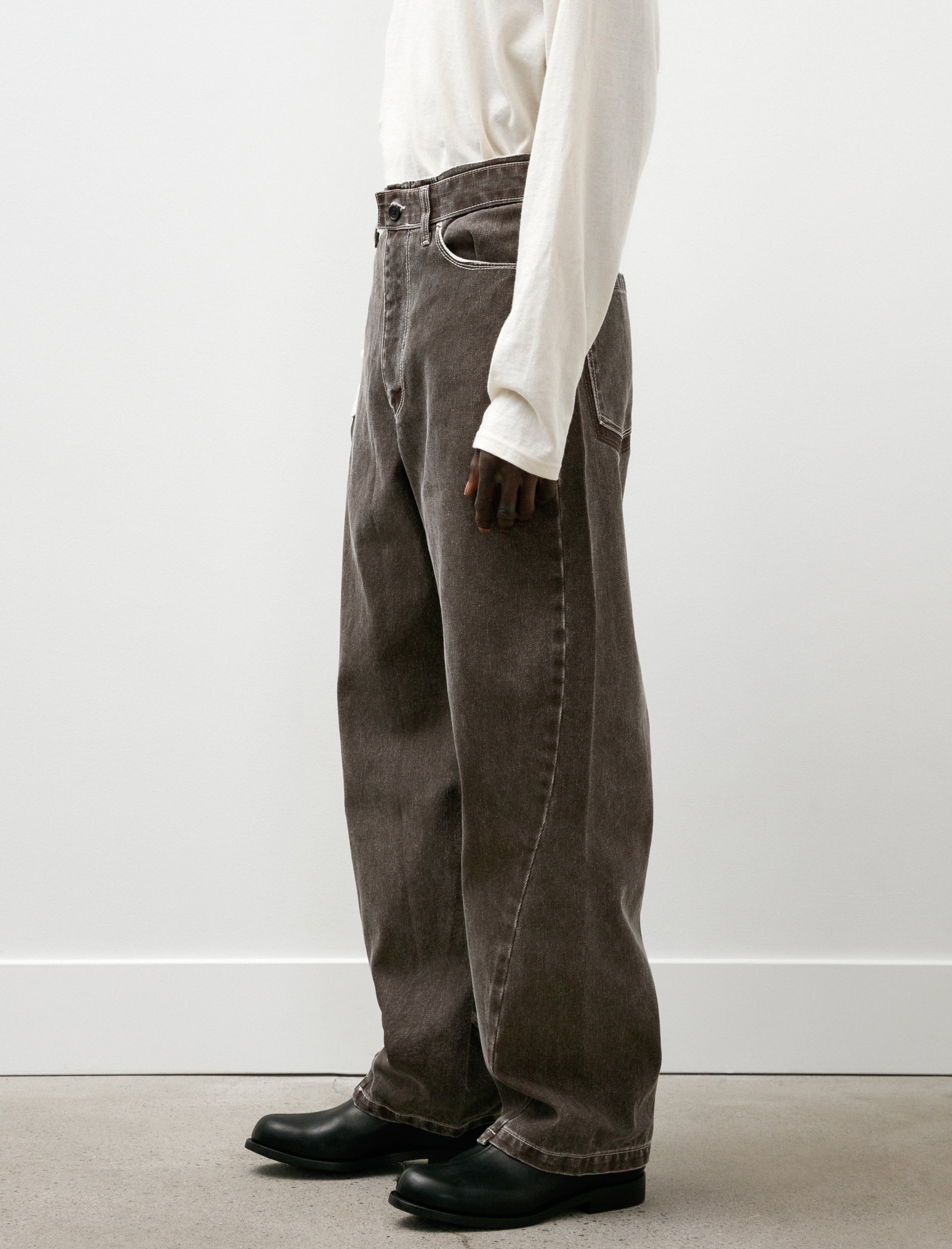 Camiel Fortgens Wobbly Jeans Coated Denim Brown