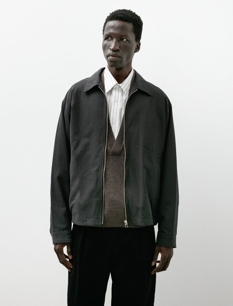 Nidom Gabardine Zip Blouson Black - Image 4