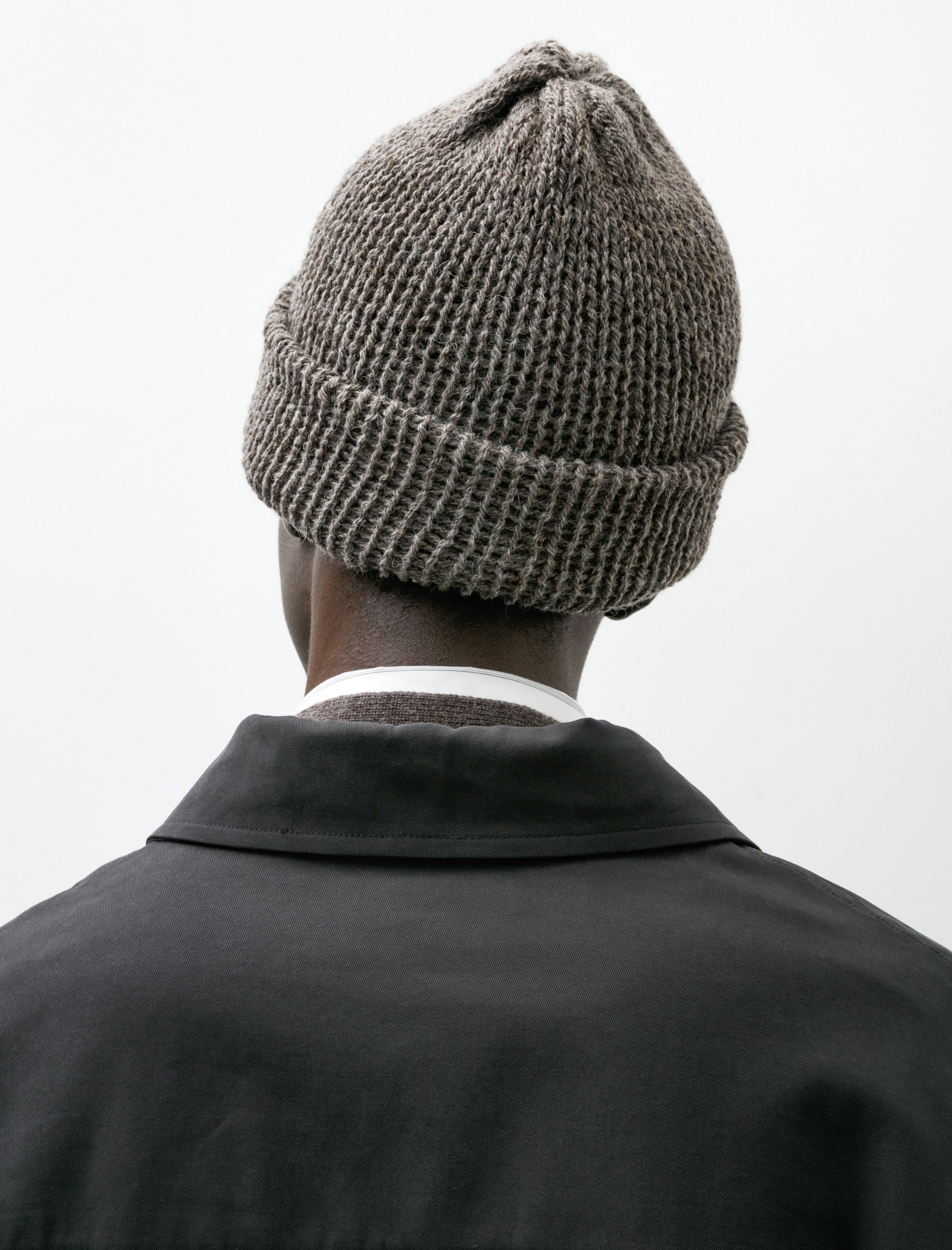 Dana Lee Brown Double Layer Toque Sheep's Grey