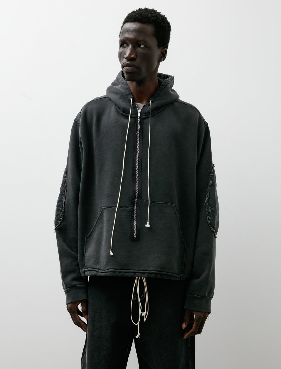 Anorak Zip Hoodie Black - Image 1