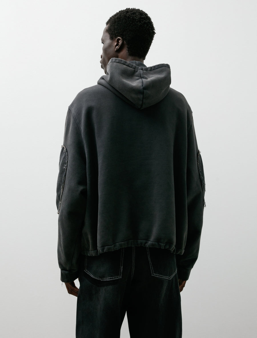 Anorak Zip Hoodie Black - Image 2