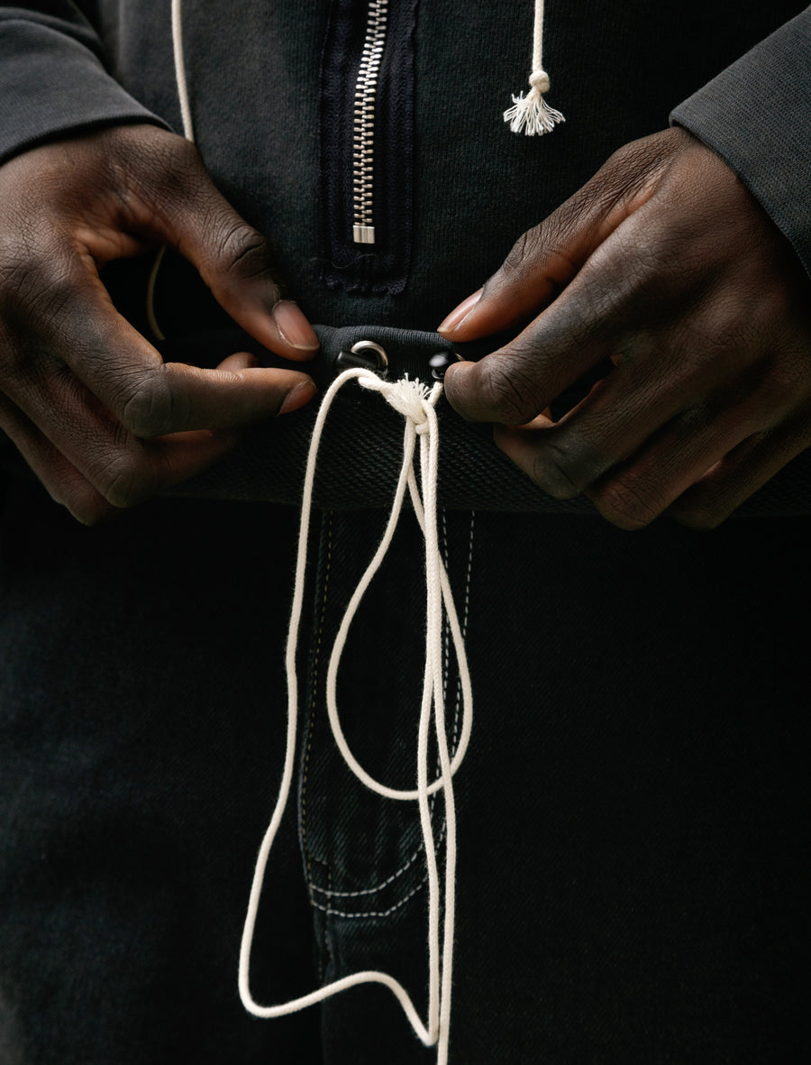 Anorak Zip Hoodie Black - Image 5