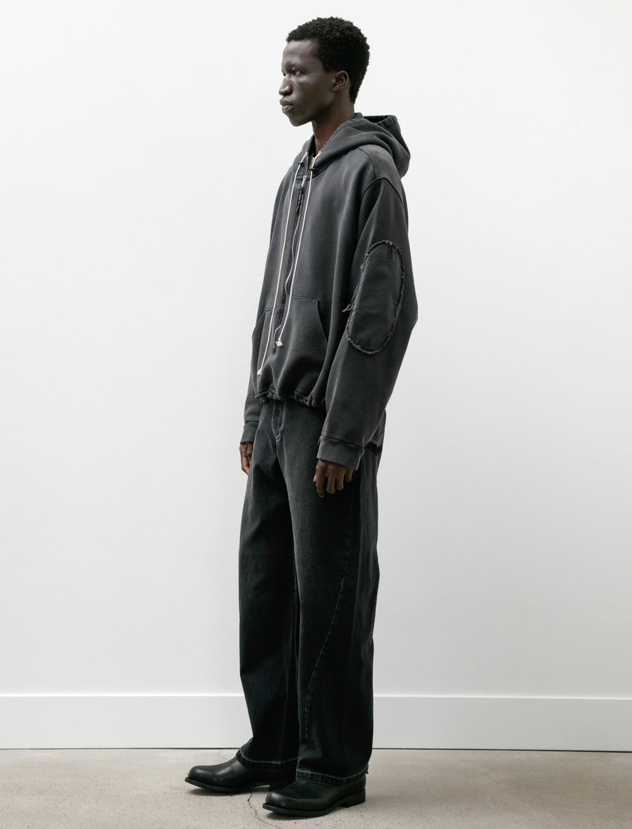 Anorak Zip Hoodie Black - Image 7