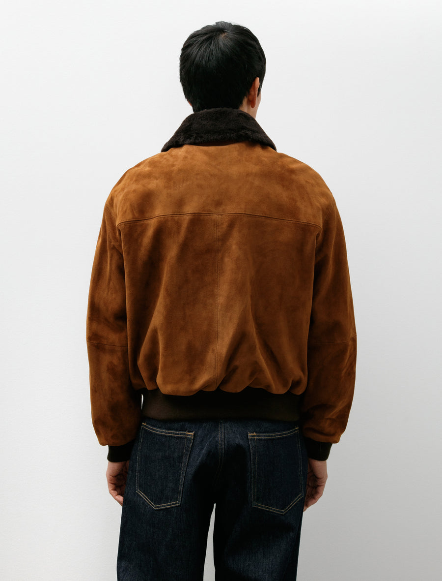 Goat Suede Zip Blouson - Image 2