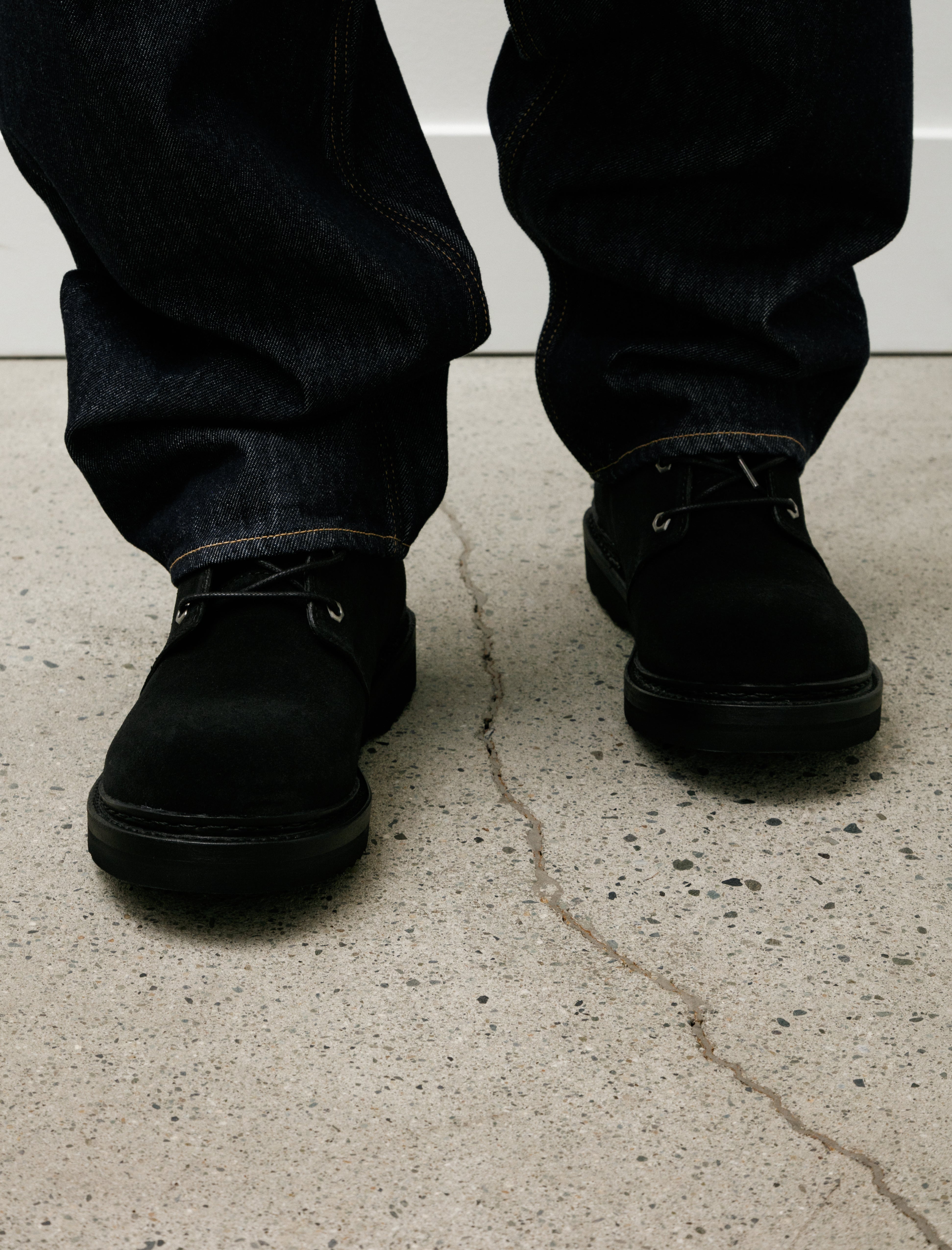 Our Legacy Chukka Boot Dim Black Velour Suede