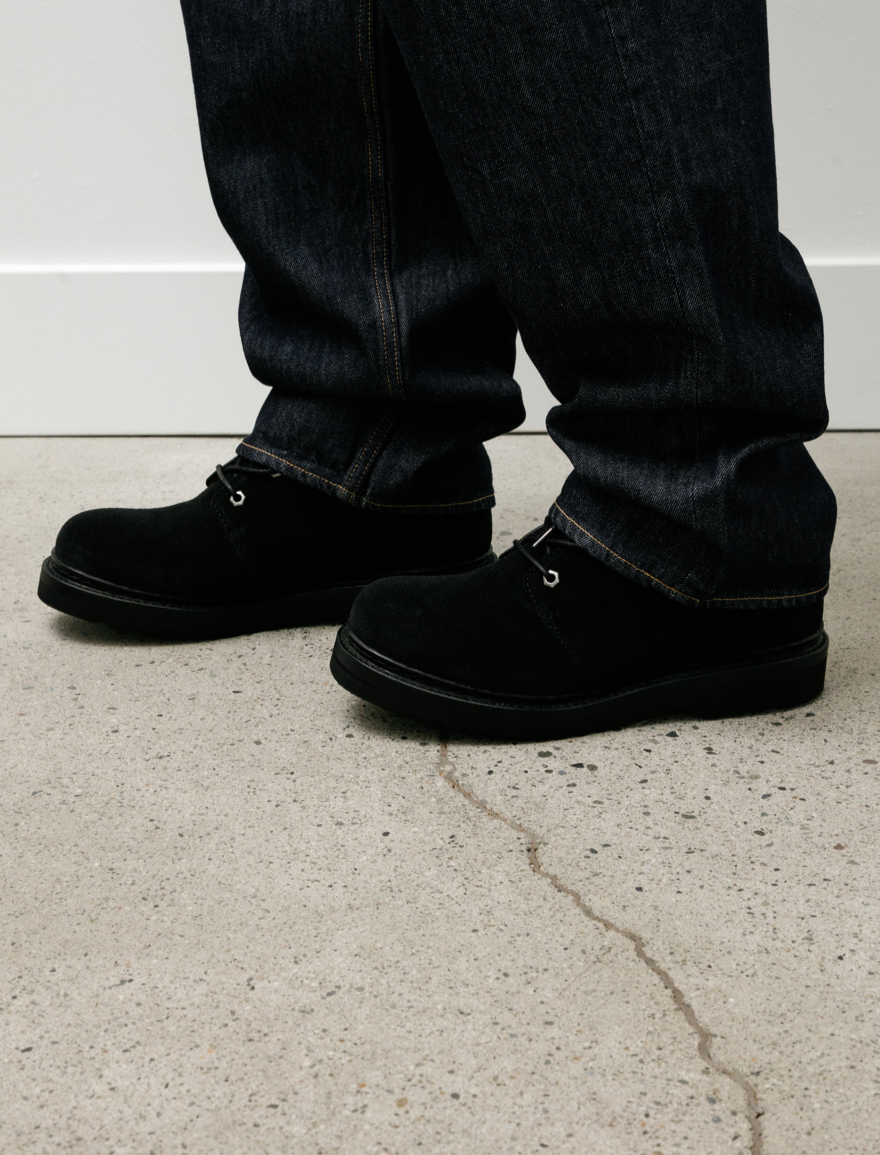 Our Legacy Chukka Boot Dim Black Velour Suede