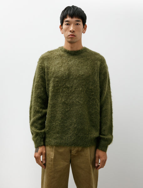 T*W様 AURALEE WOOL KID MOHAIR KERSEY Auralee Brushed Super Kid Mohair P/O Olive – Neighbour