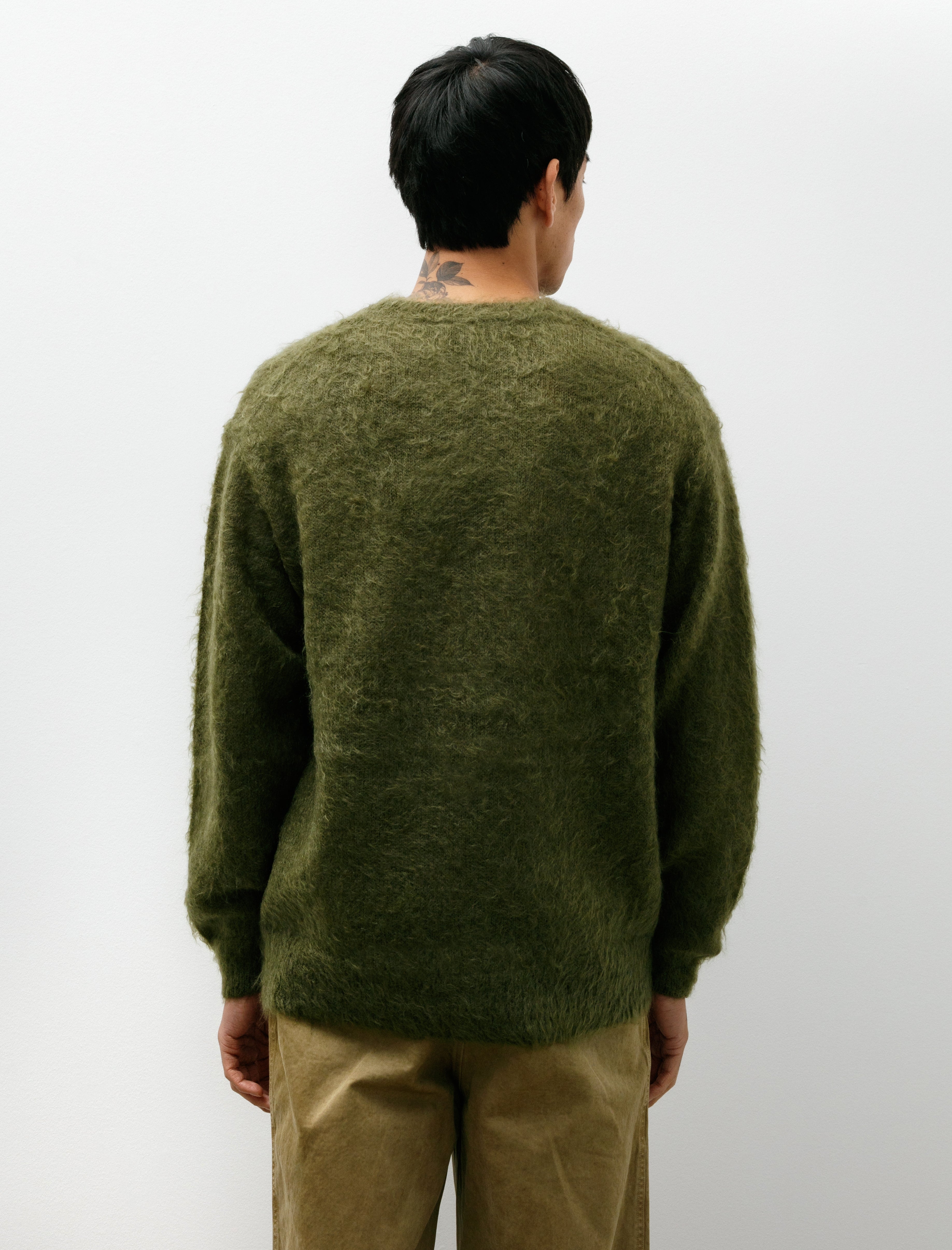 Auralee Brushed Super Kid Mohair P/O Olive
