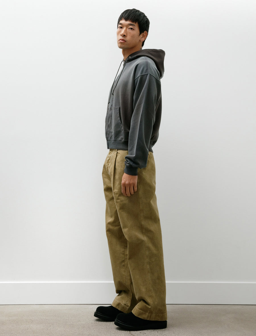 Product Dyed Finx Chino One-Tuck Pants Beige - Image 3