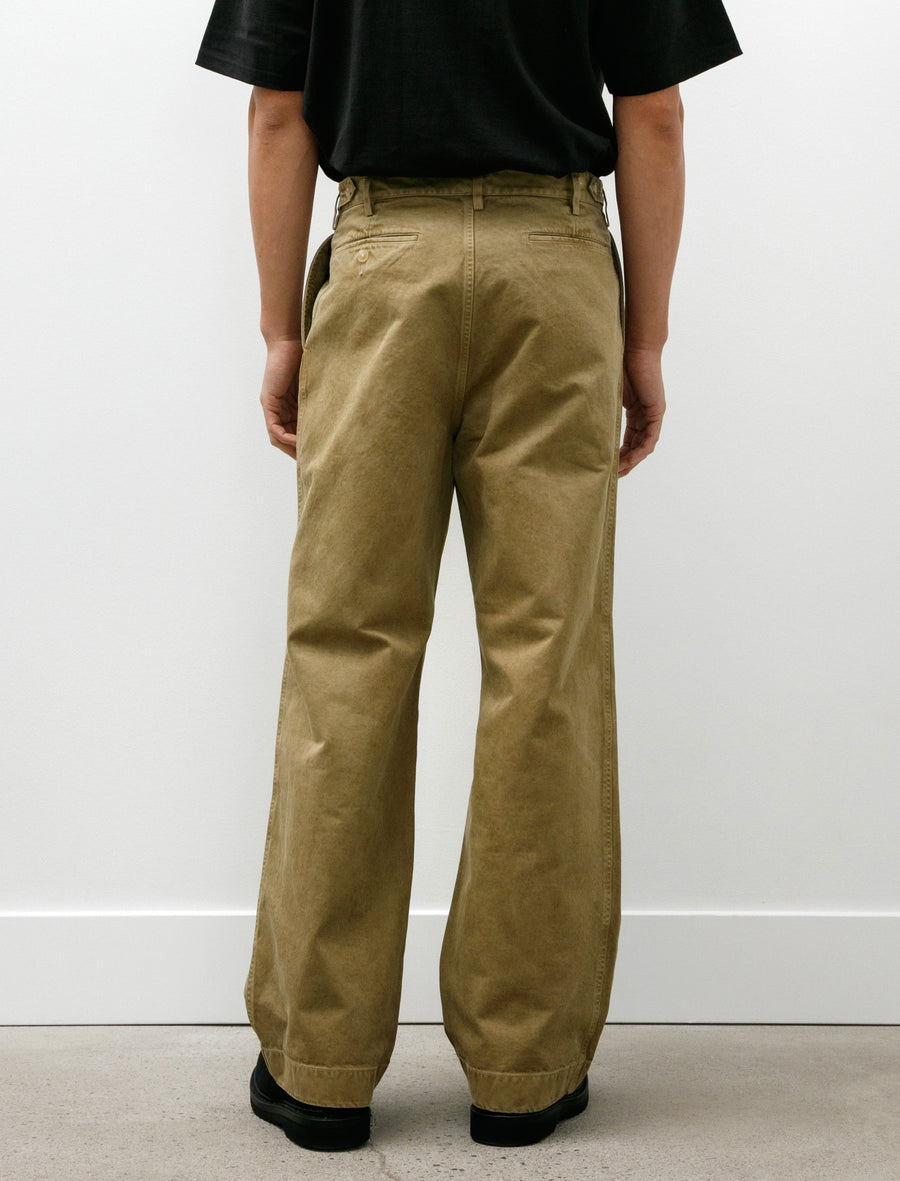 Product Dyed Finx Chino One-Tuck Pants Beige - Image 4