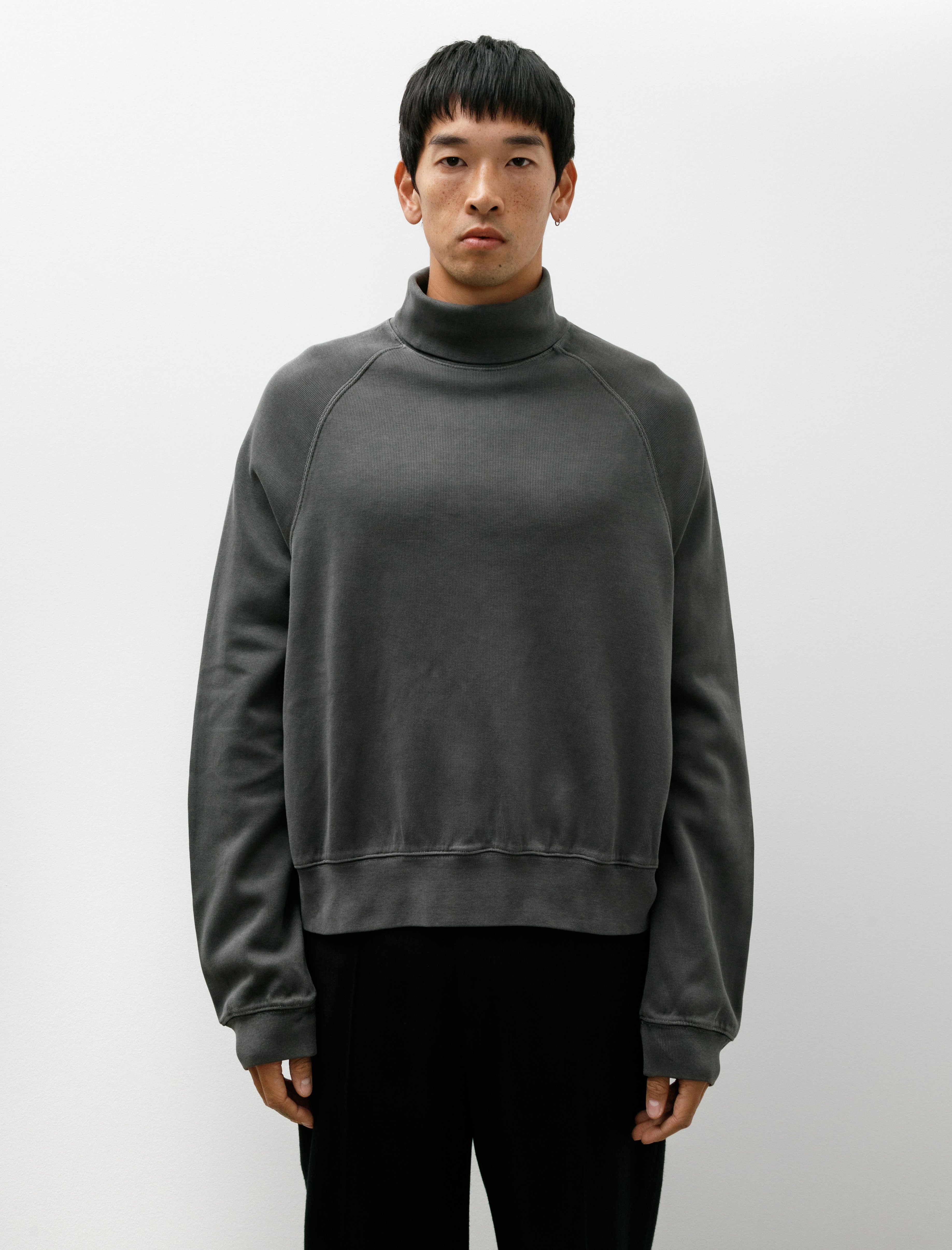 Our Legacy Scholar Rollneck Worn Black Athletic Rib