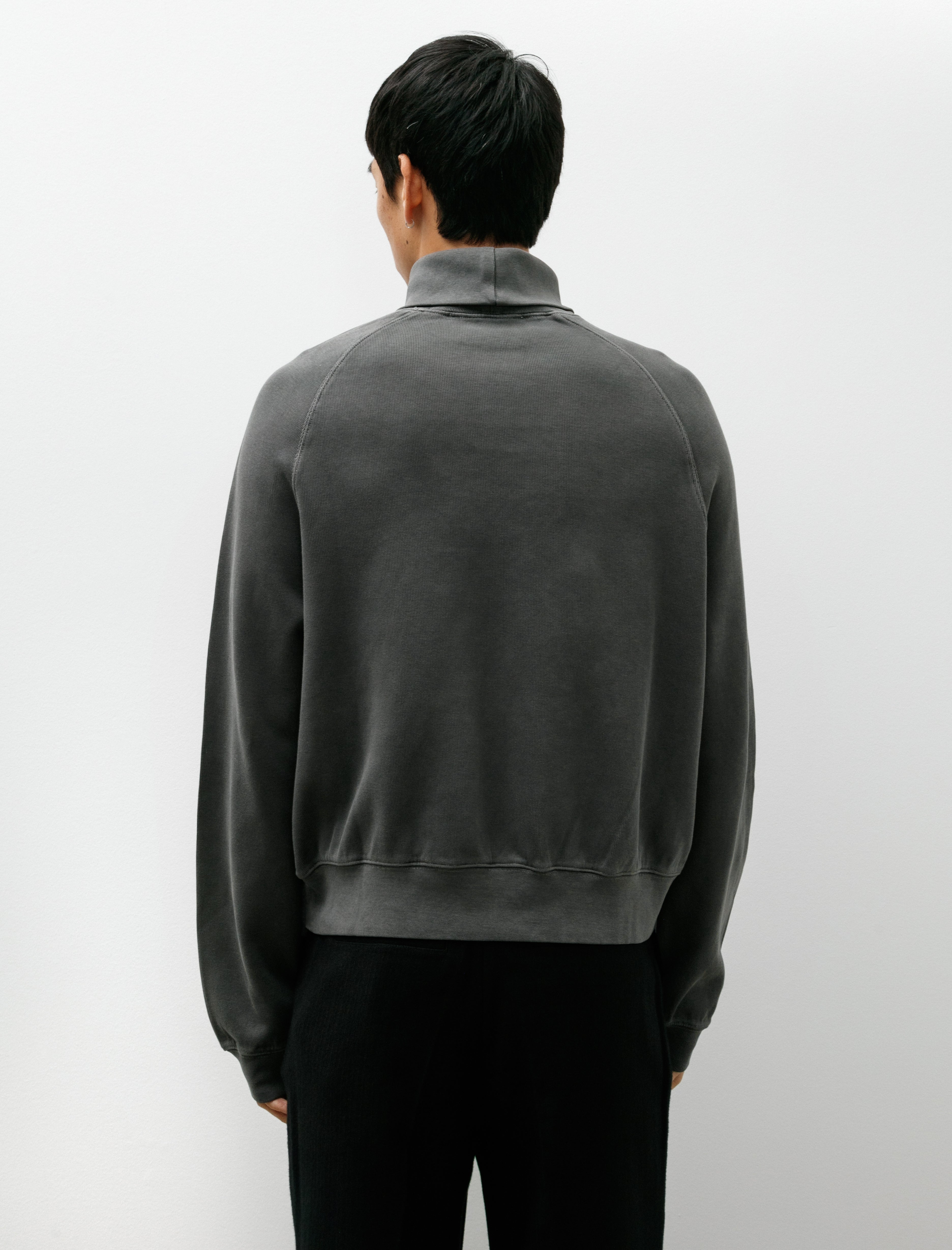 Our Legacy Scholar Rollneck Worn Black Athletic Rib