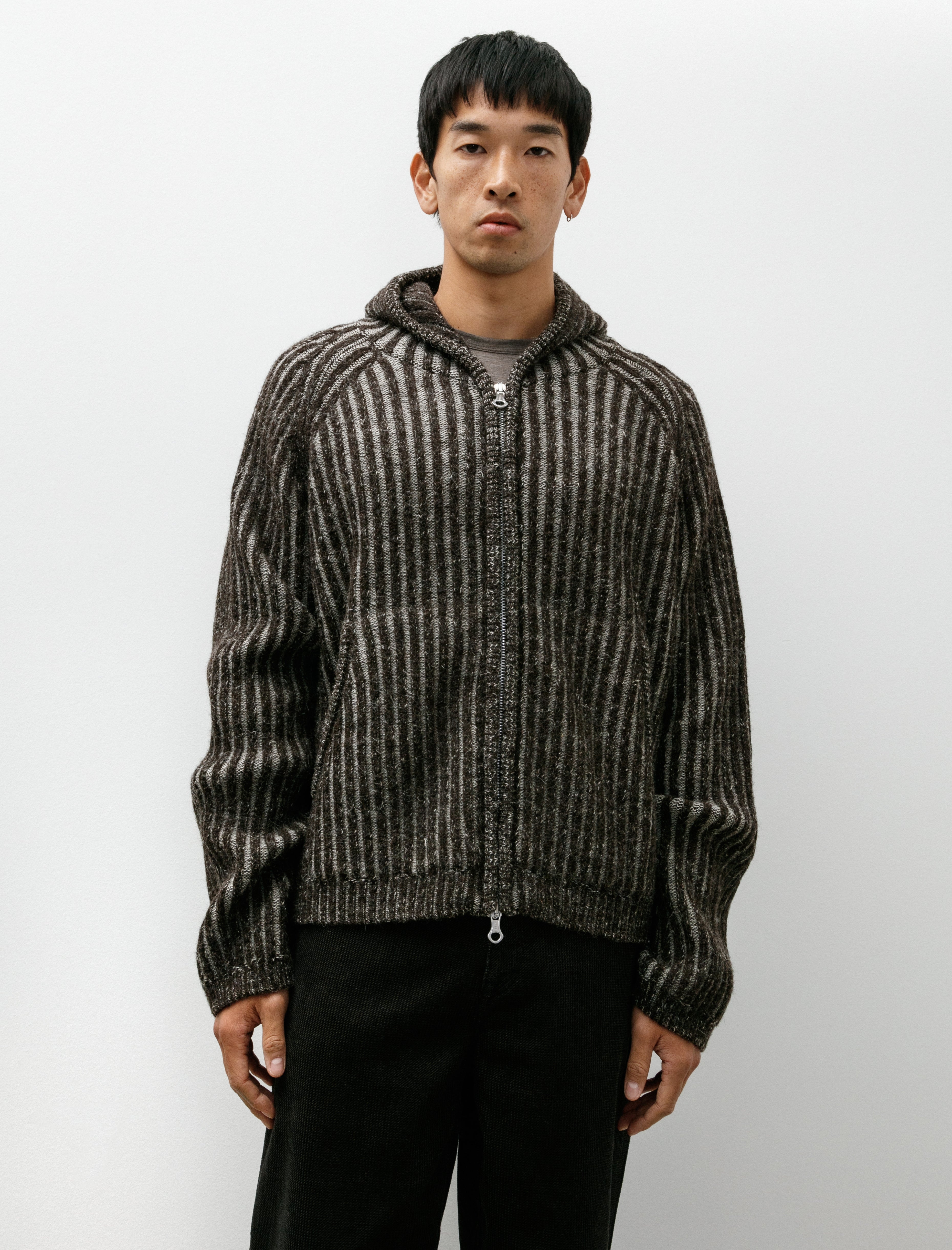 Our Legacy Level Hood Vanise Brown Strip Isels Wool