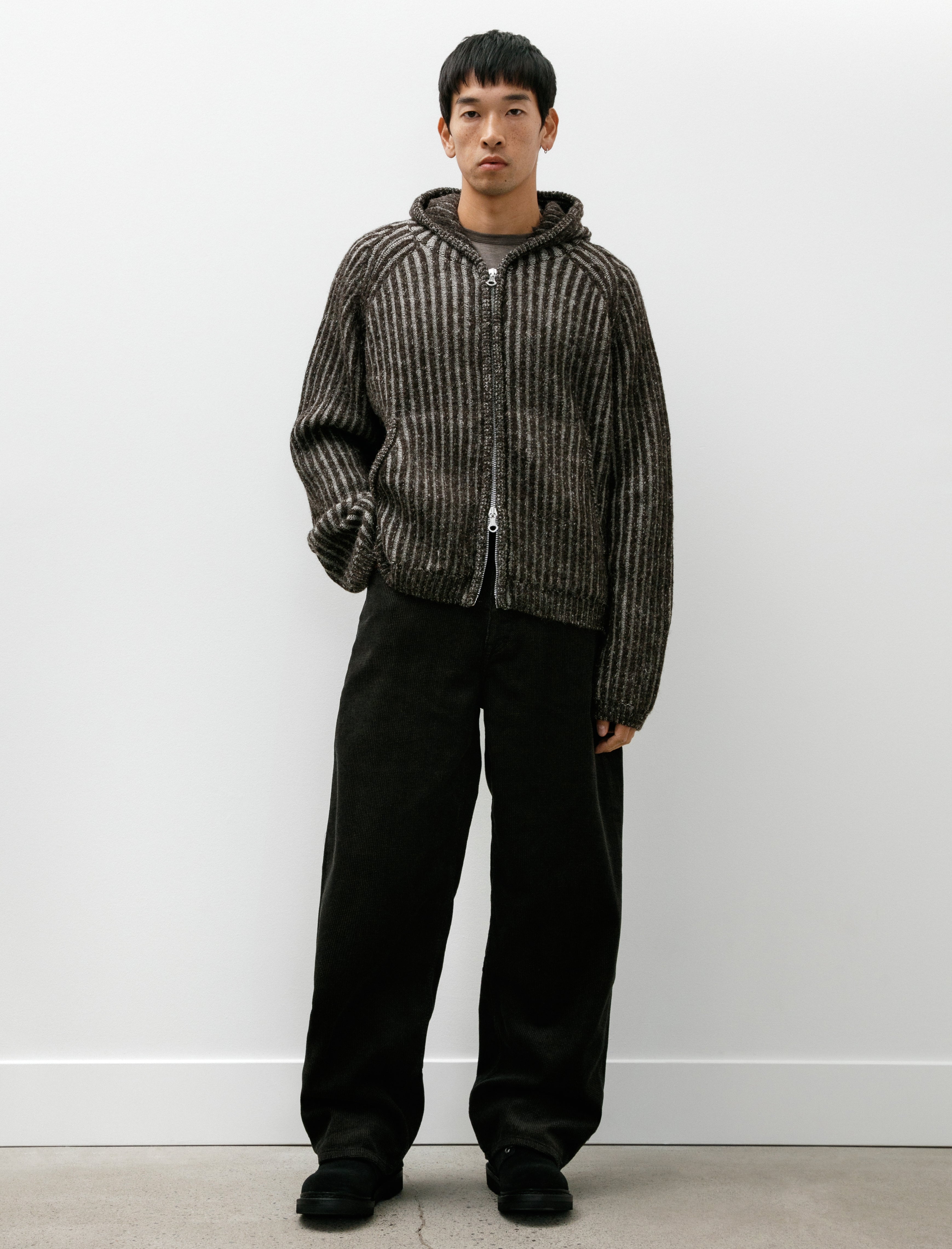 Our Legacy Level Hood Vanise Brown Strip Isels Wool