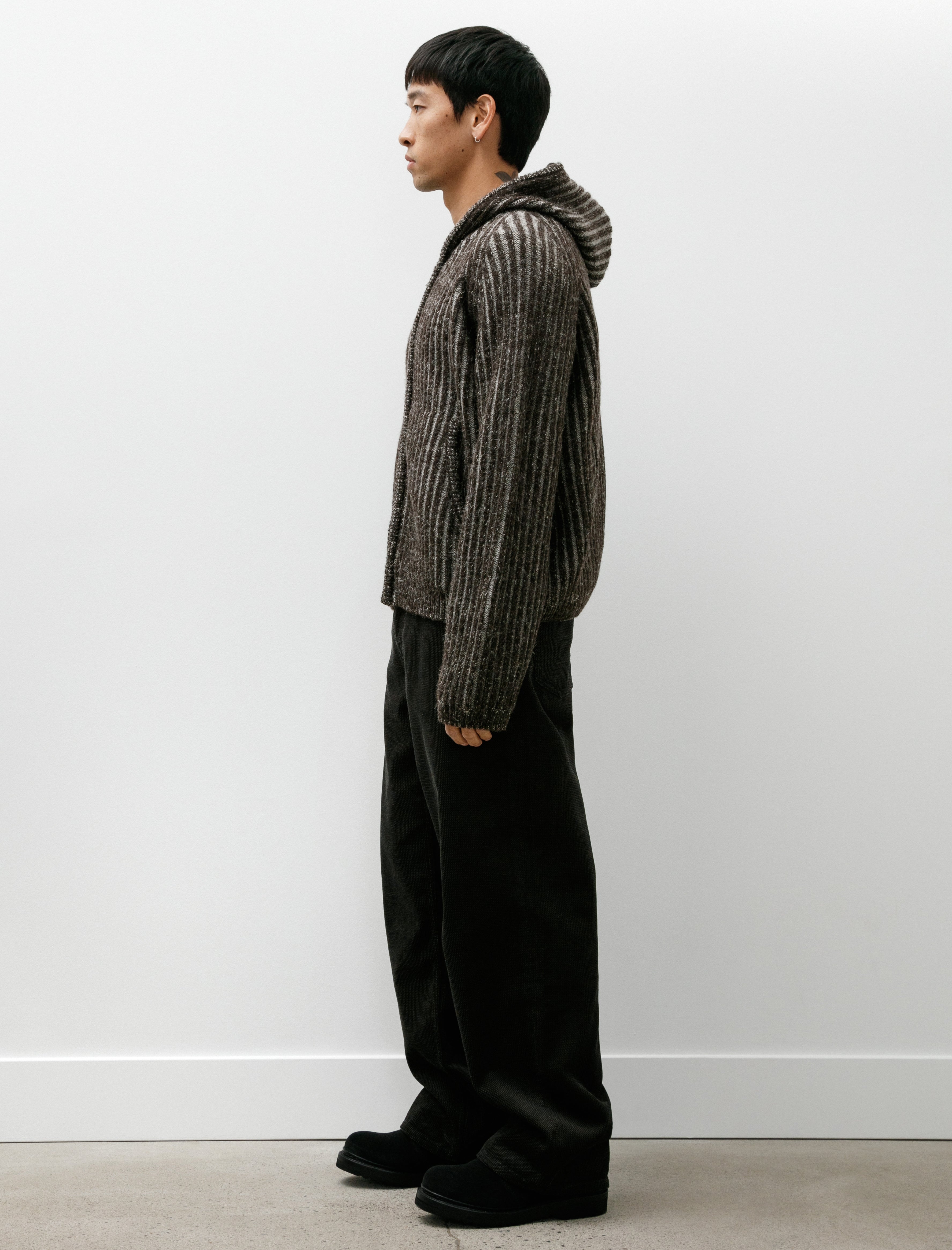 Our Legacy Level Hood Vanise Brown Strip Isels Wool