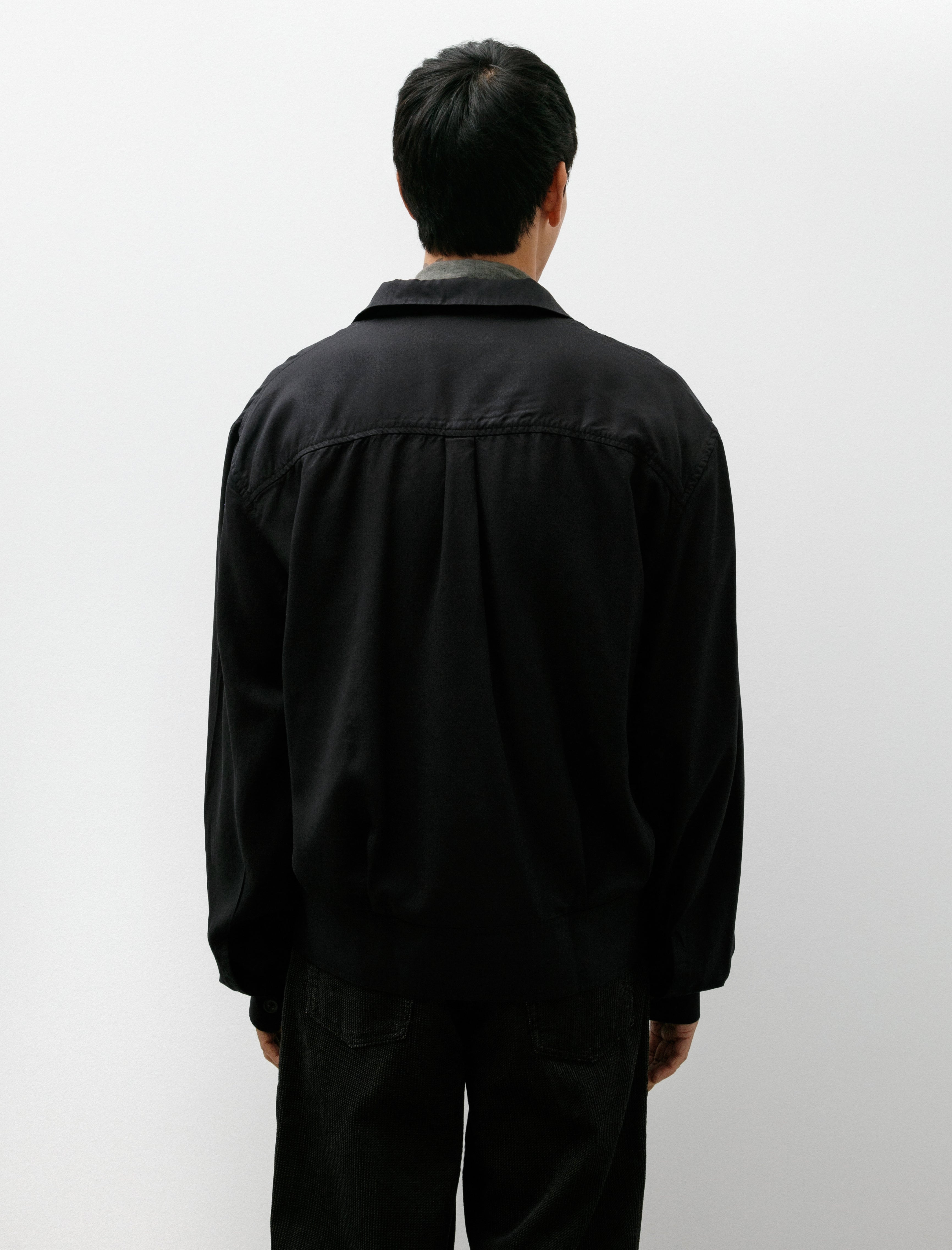 Our Legacy Mock Bomber Draping Black Lyocell