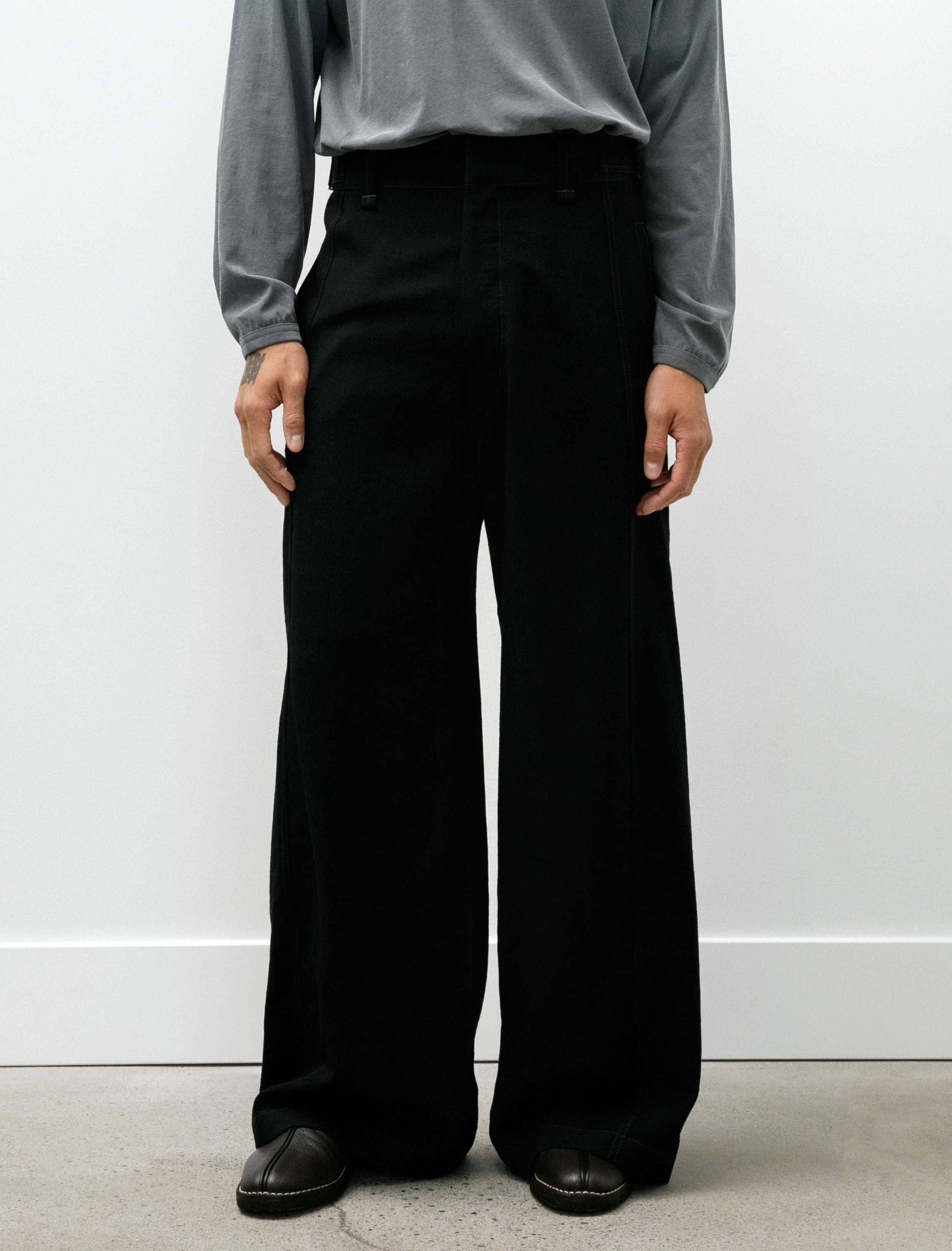 Lemaire Maxi Utility Pants Black