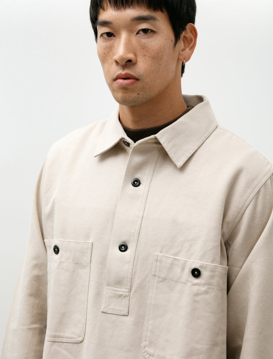 MHL Overhead Shirt Cotton Wool Drill Bone - Image 4
