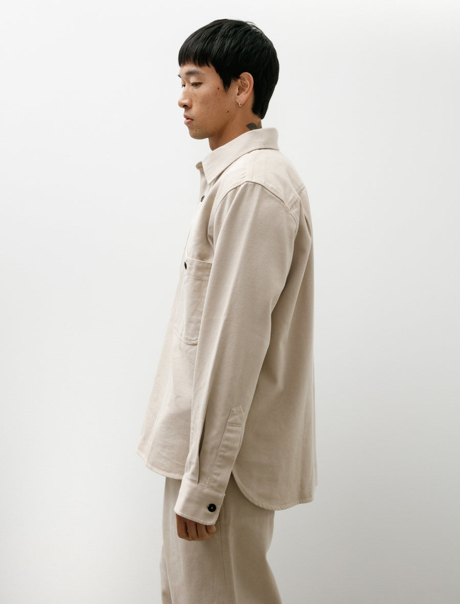 MHL Overhead Shirt Cotton Wool Drill Bone - Image 3