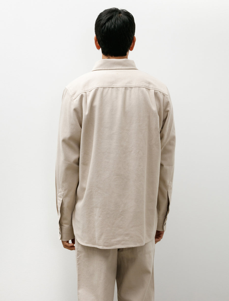 MHL Overhead Shirt Cotton Wool Drill Bone - Image 2