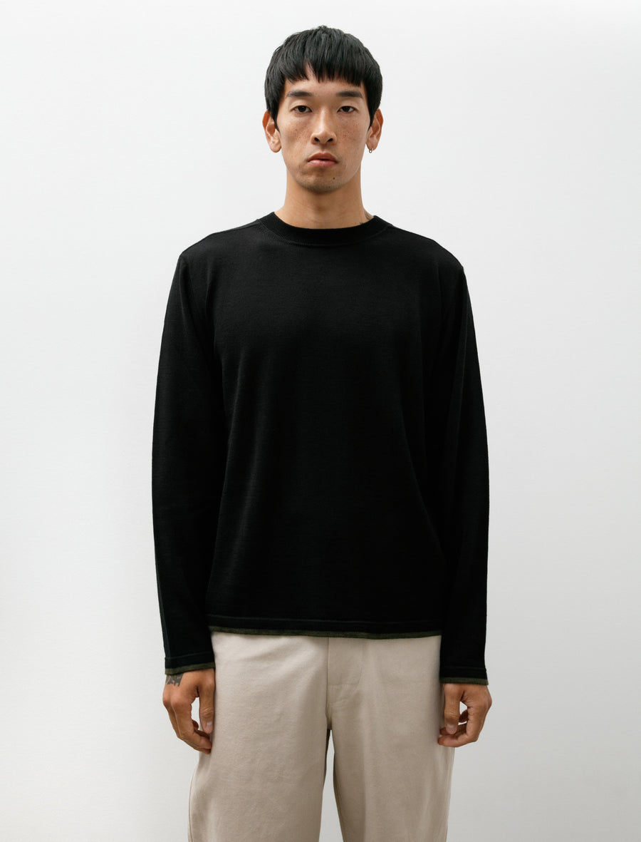 MHL Tipped Thermal Fine Merino Wool Black - Image 1