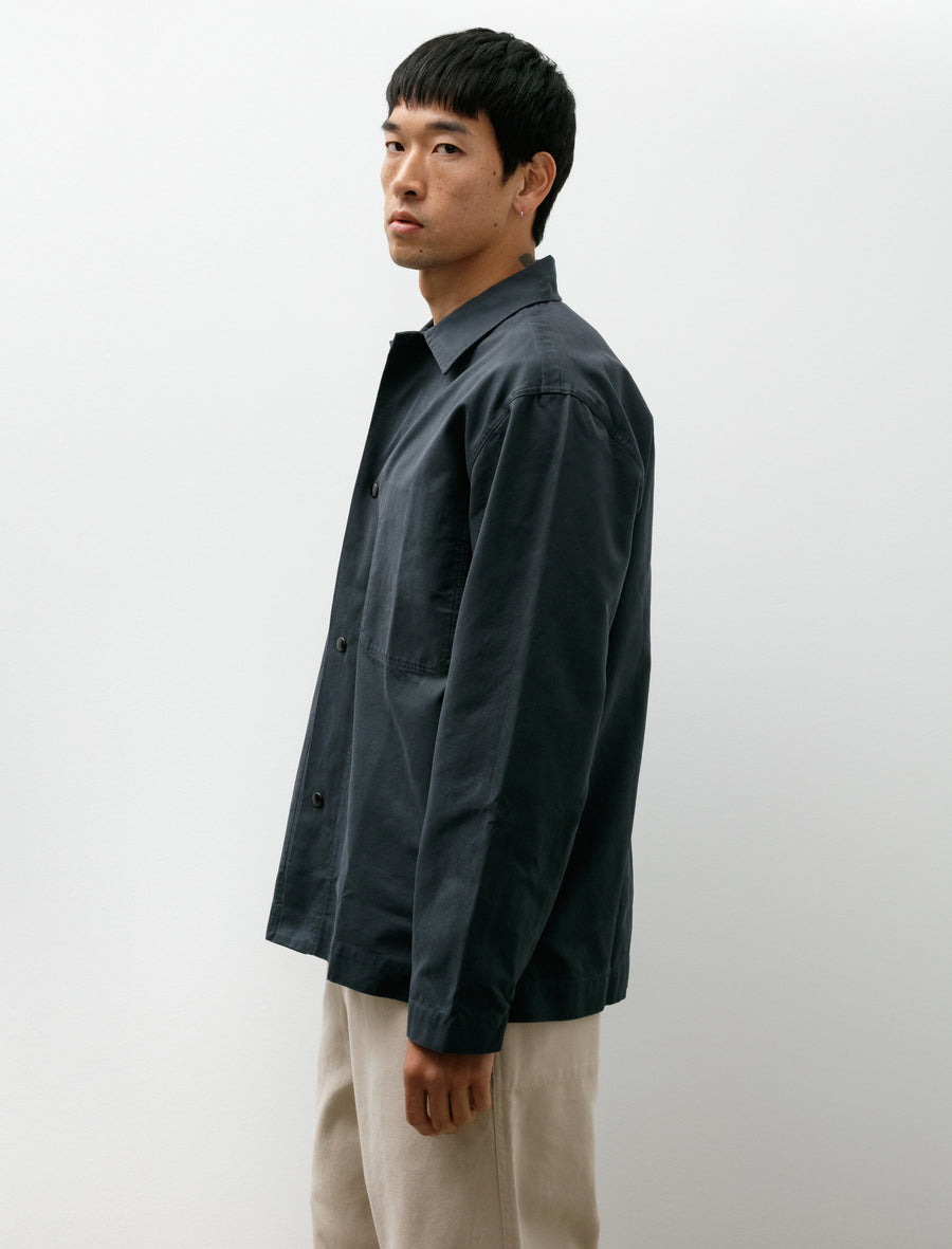 MHL Chore Shirt Double Twisted Petrol - Image 3