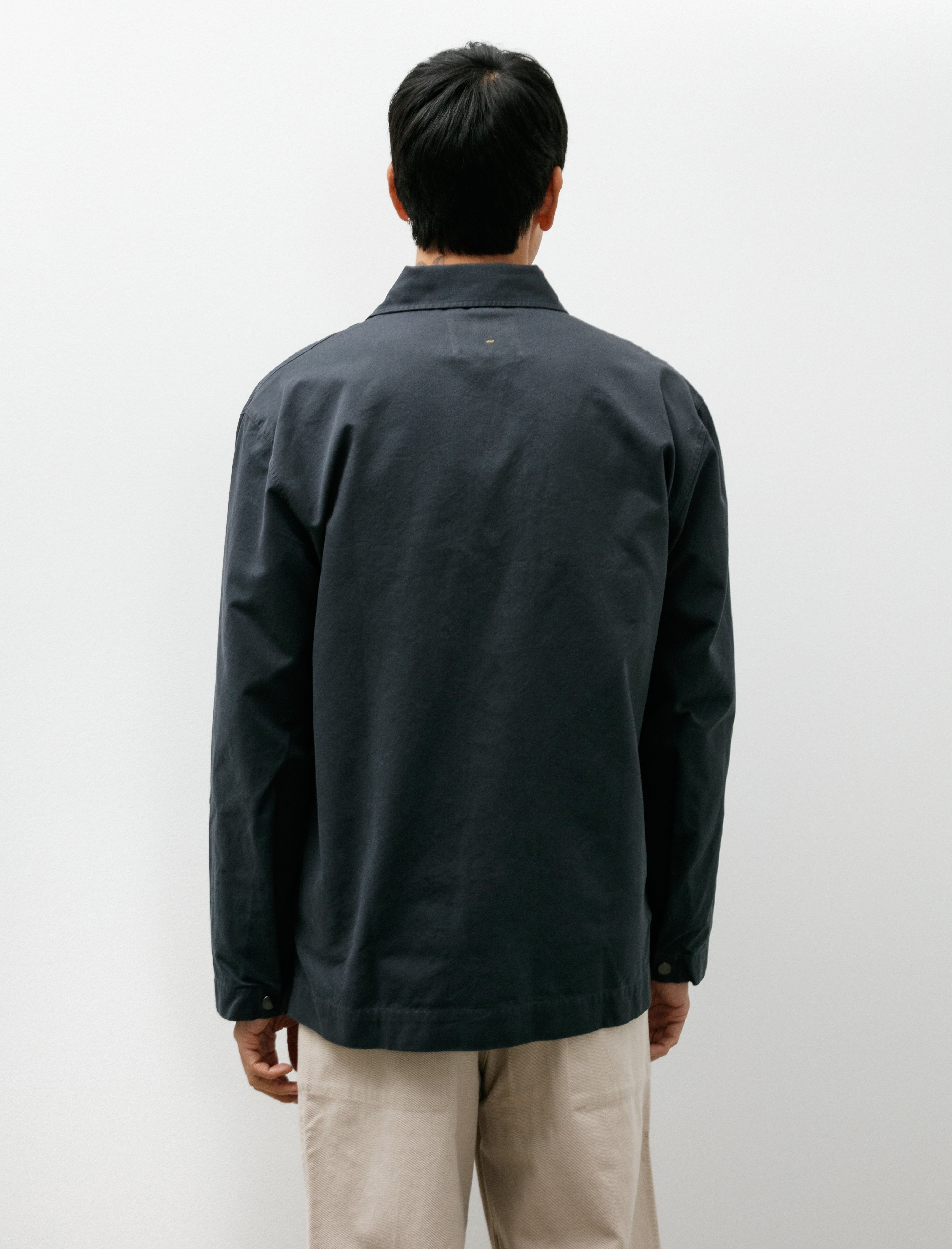 Margaret Howell MHL Chore Shirt Double Twisted Petrol