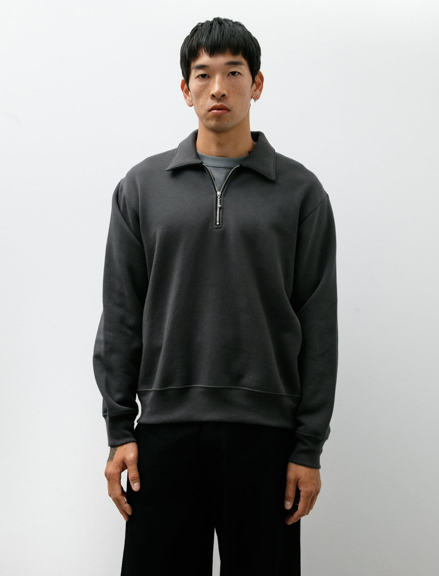 Quarter Zip Sweatshirt Faded Black - Image 1