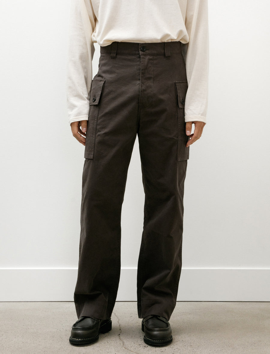 MHL Cargo Pocket Trousers Cotton Drill Ebony - Image 4