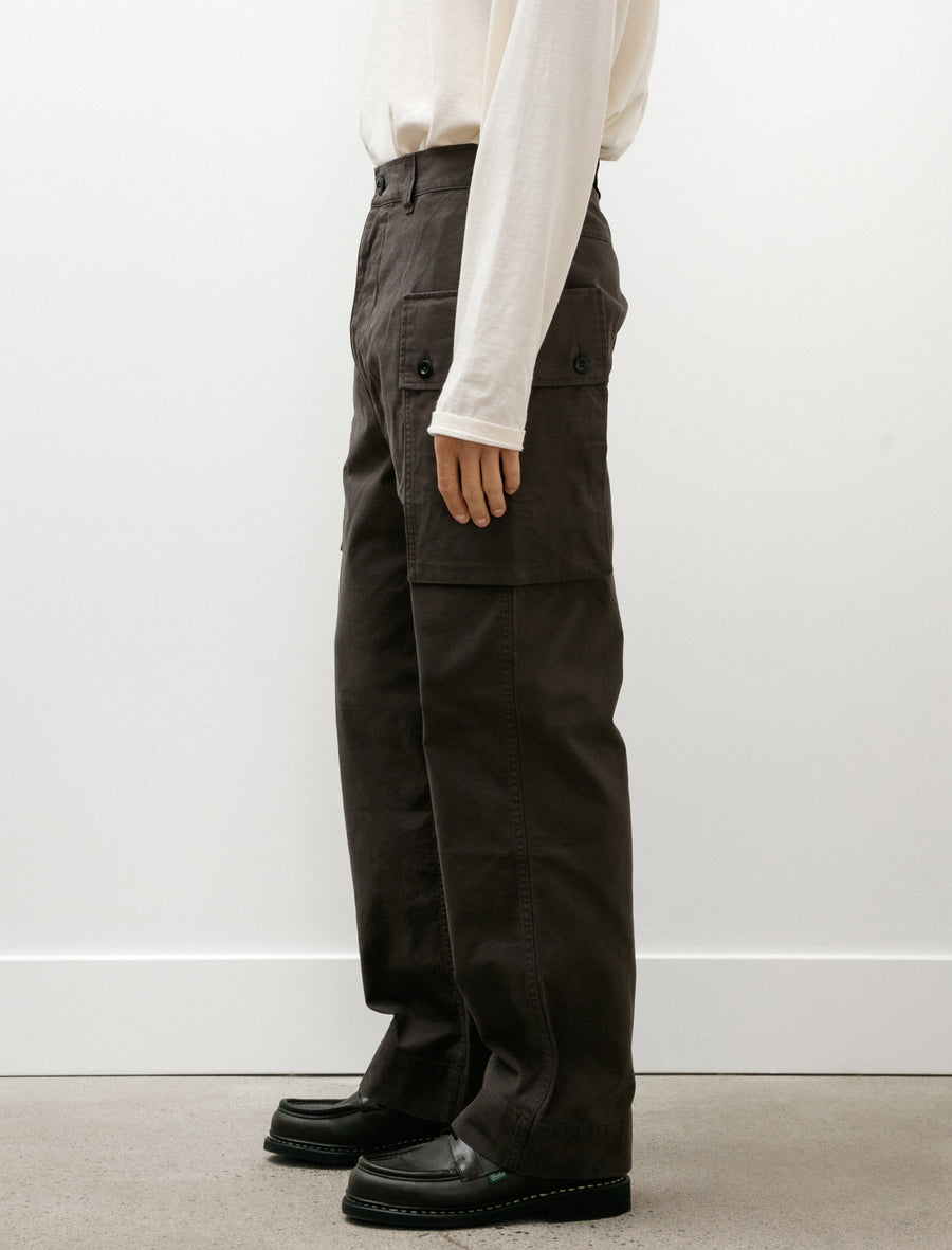 MHL Cargo Pocket Trousers Cotton Drill Ebony - Image 6