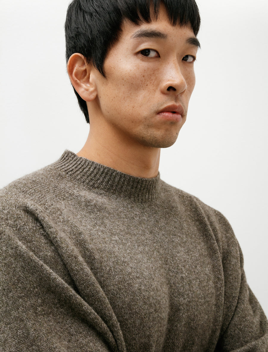 Seamless Crewneck Yak Wool Cashmere Natural Twist - Image 4