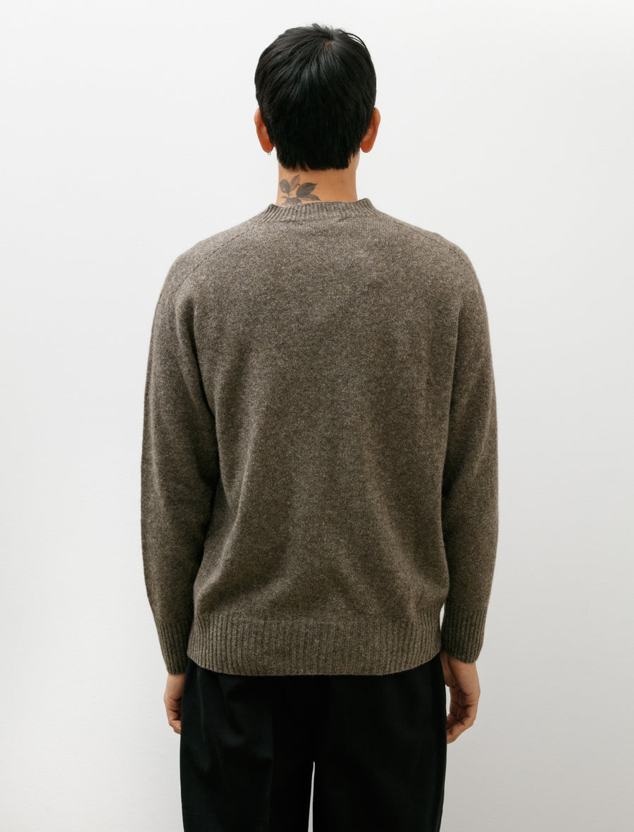 Seamless Crewneck Yak Wool Cashmere Natural Twist - Image 2