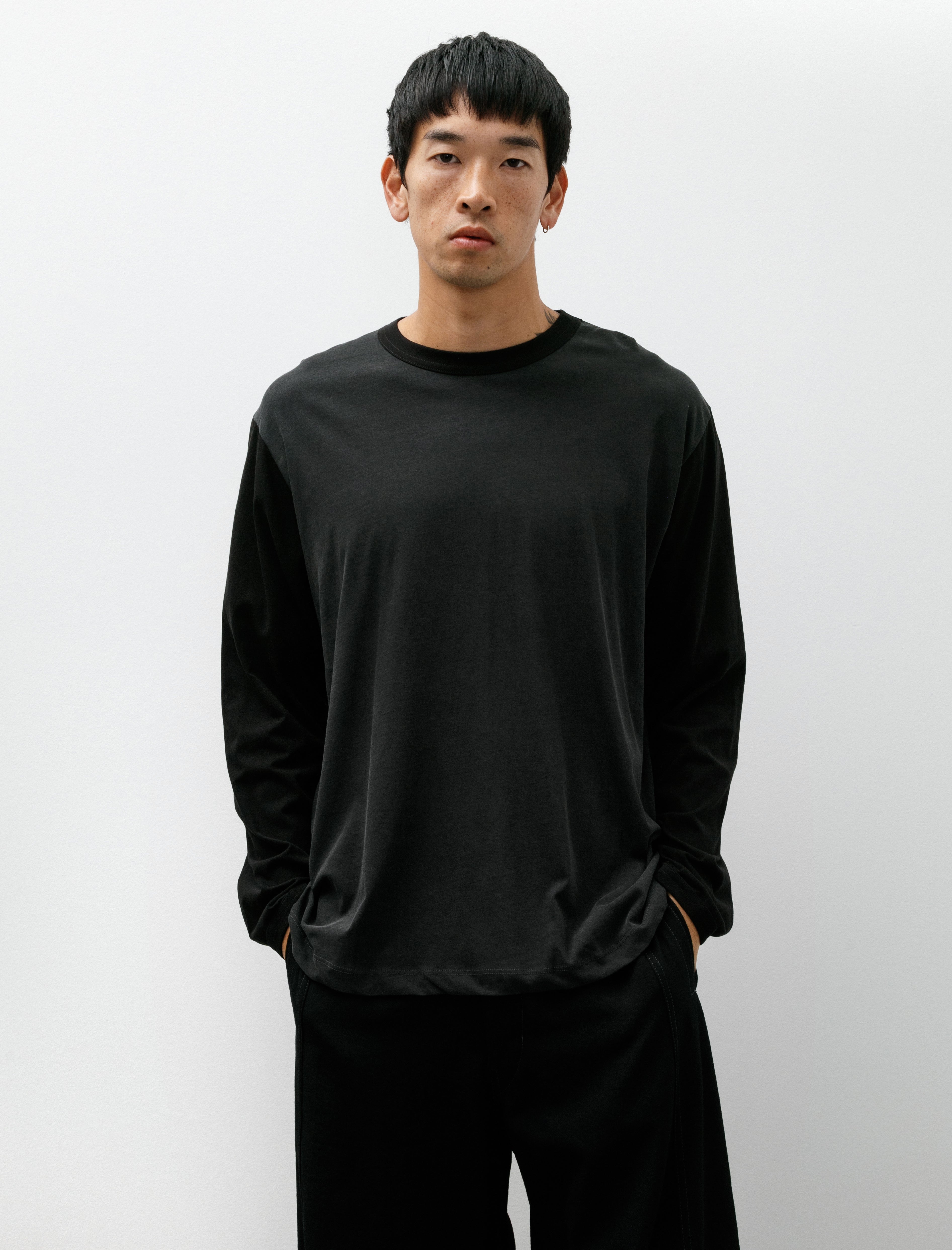 Lady White Co. Two Tone Dry Lite L/S T-Shirt Pigment Charcoal