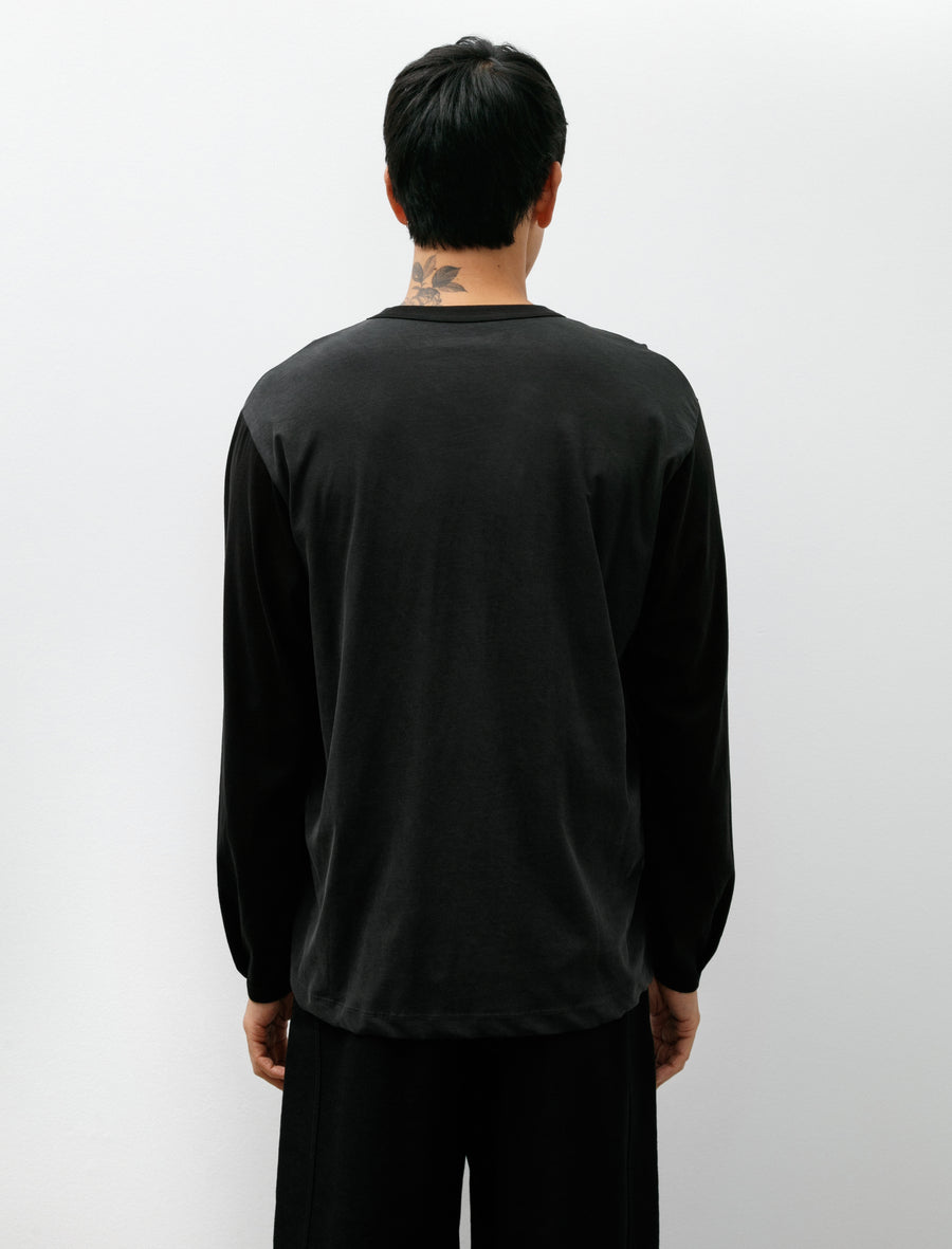 Two Tone Dry Lite L/S T-Shirt Pigment Charcoal Black - Image 2
