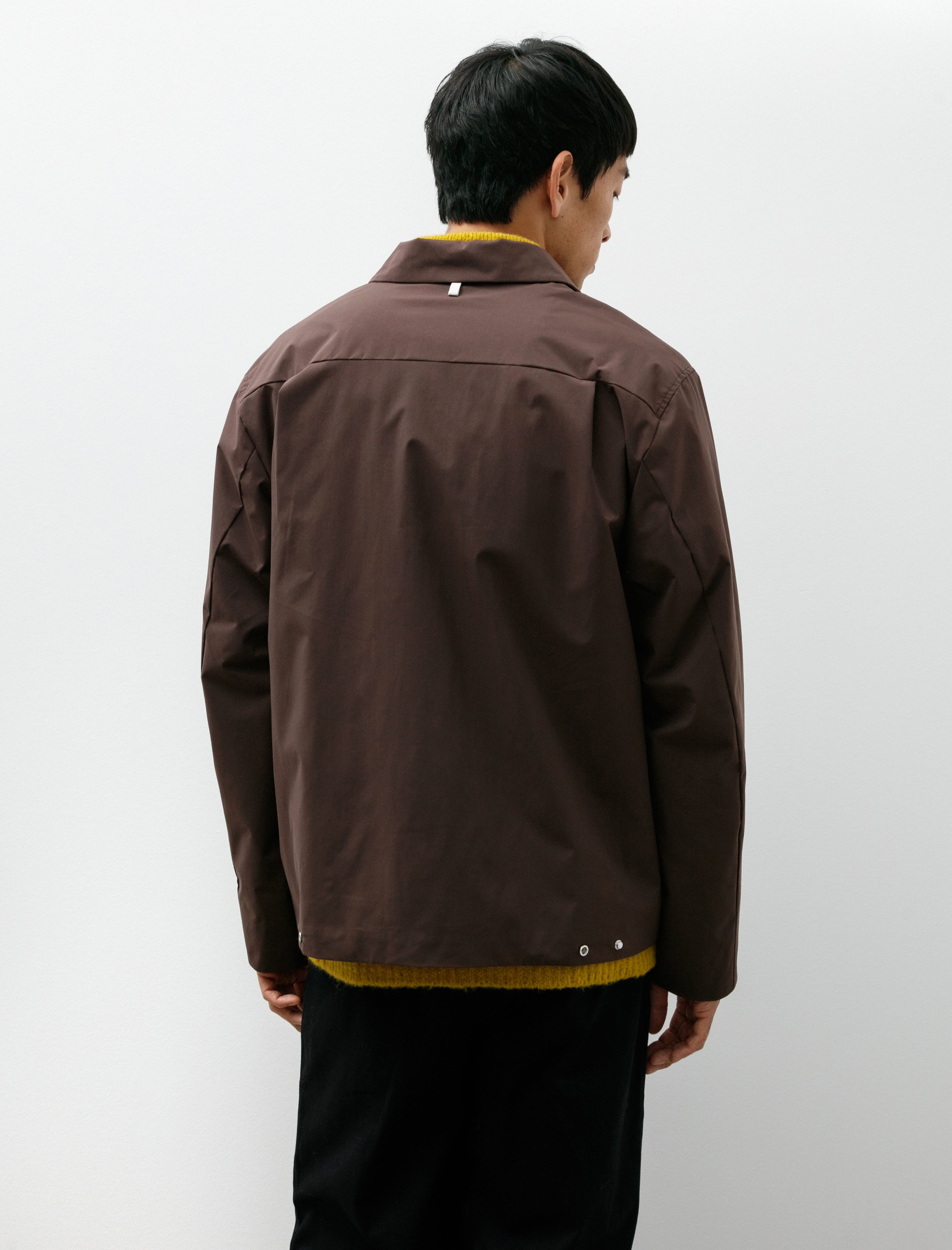 Norse Projects Marcus Windstopper Overshirt Seal Brown