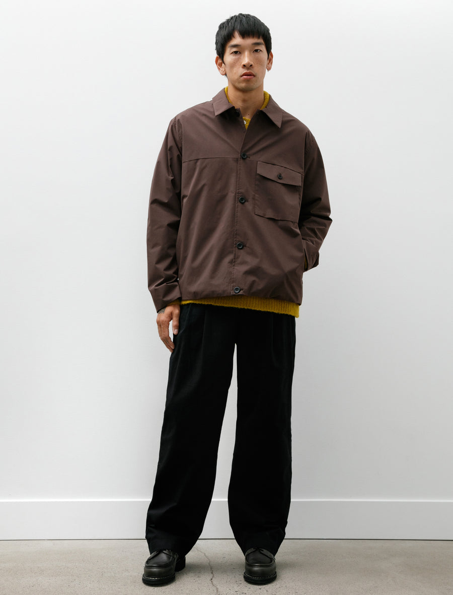 Benn Relaxed Twill Pleated Trouser Black - Image 1