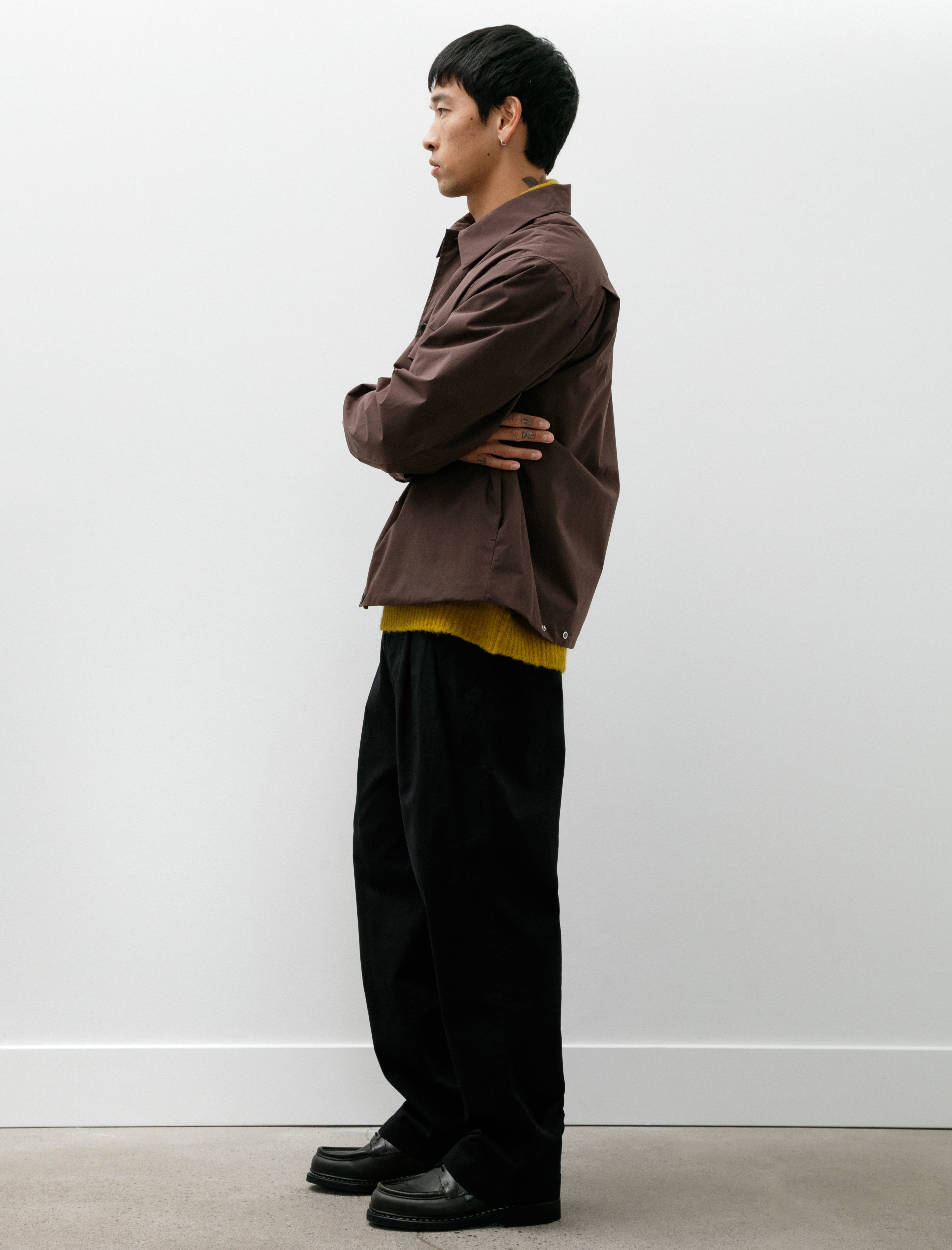Norse Projects Benn Relaxed Twill Pleated Trouser Black