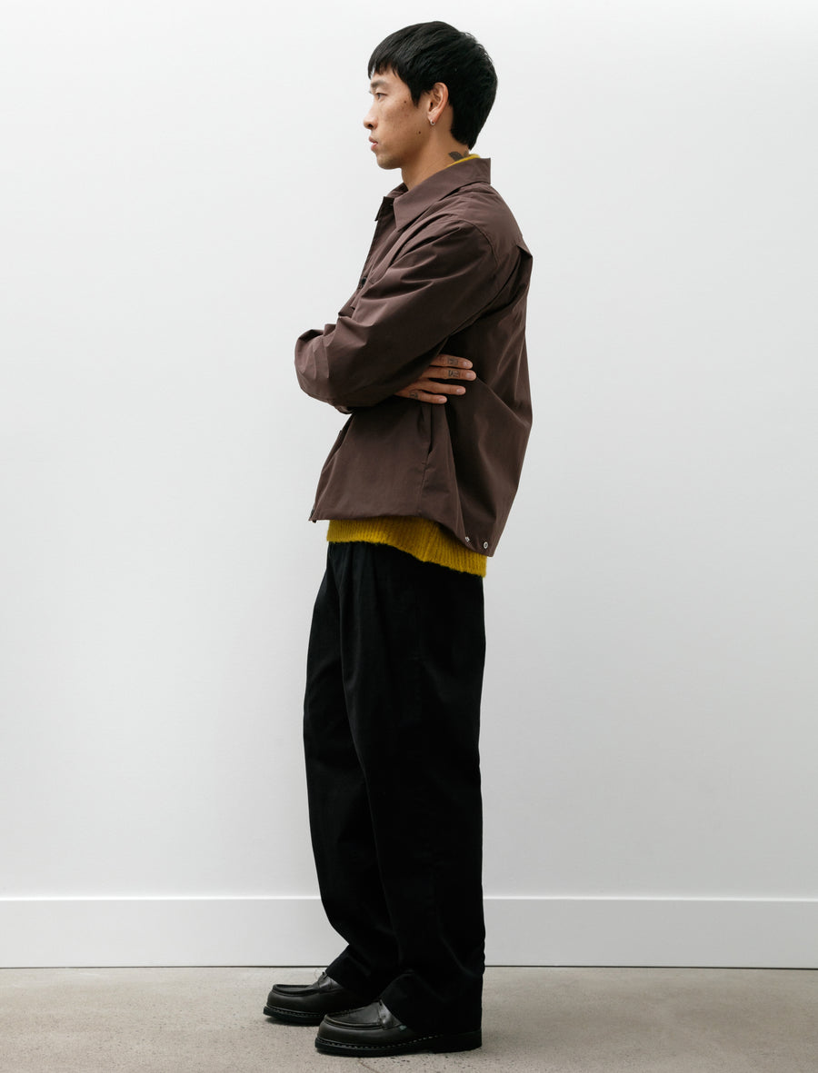 Benn Relaxed Twill Pleated Trouser Black - Image 3