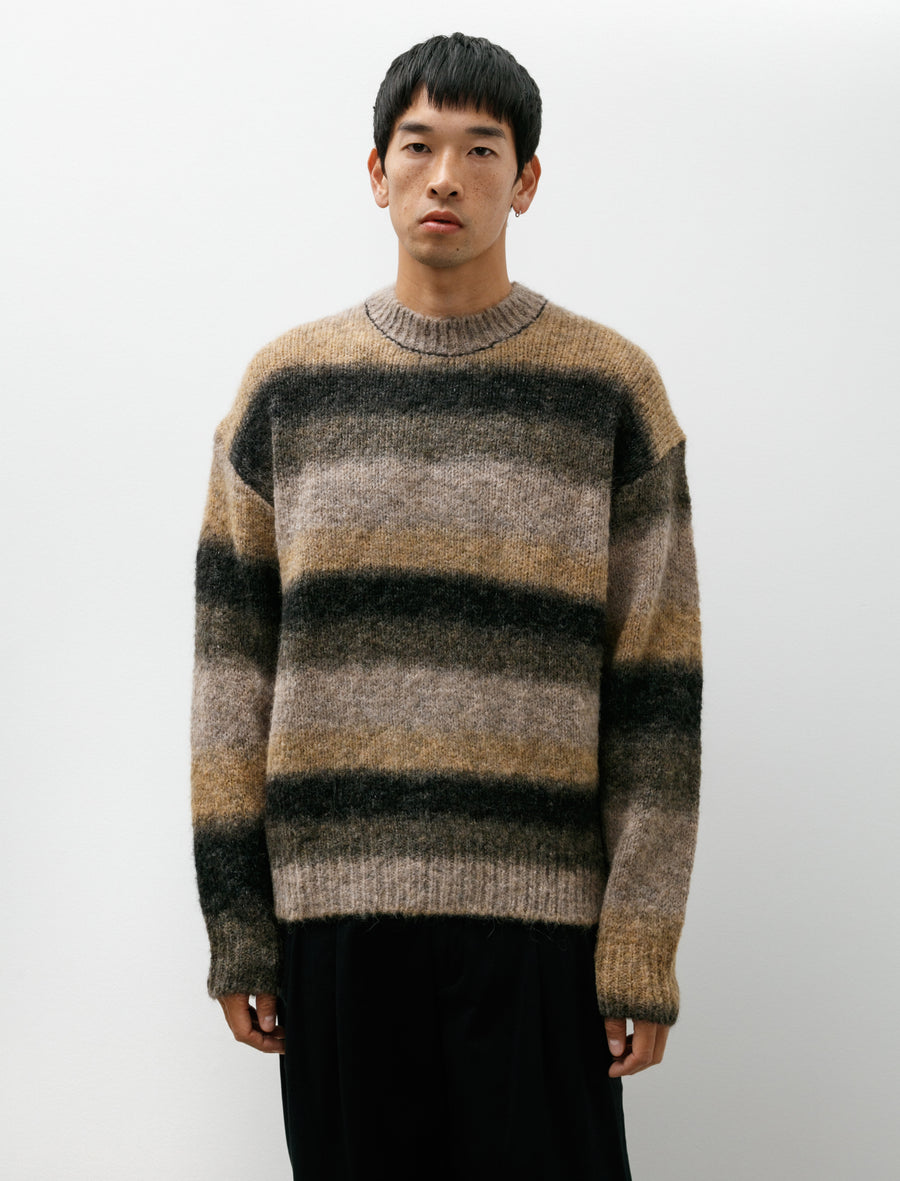 Jonas Gradient Alpaca Sweater Utility Khaki - Image 1