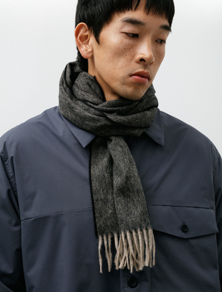 Norse Moon Merino Lambswool Scarf Seal Brown - Image 1