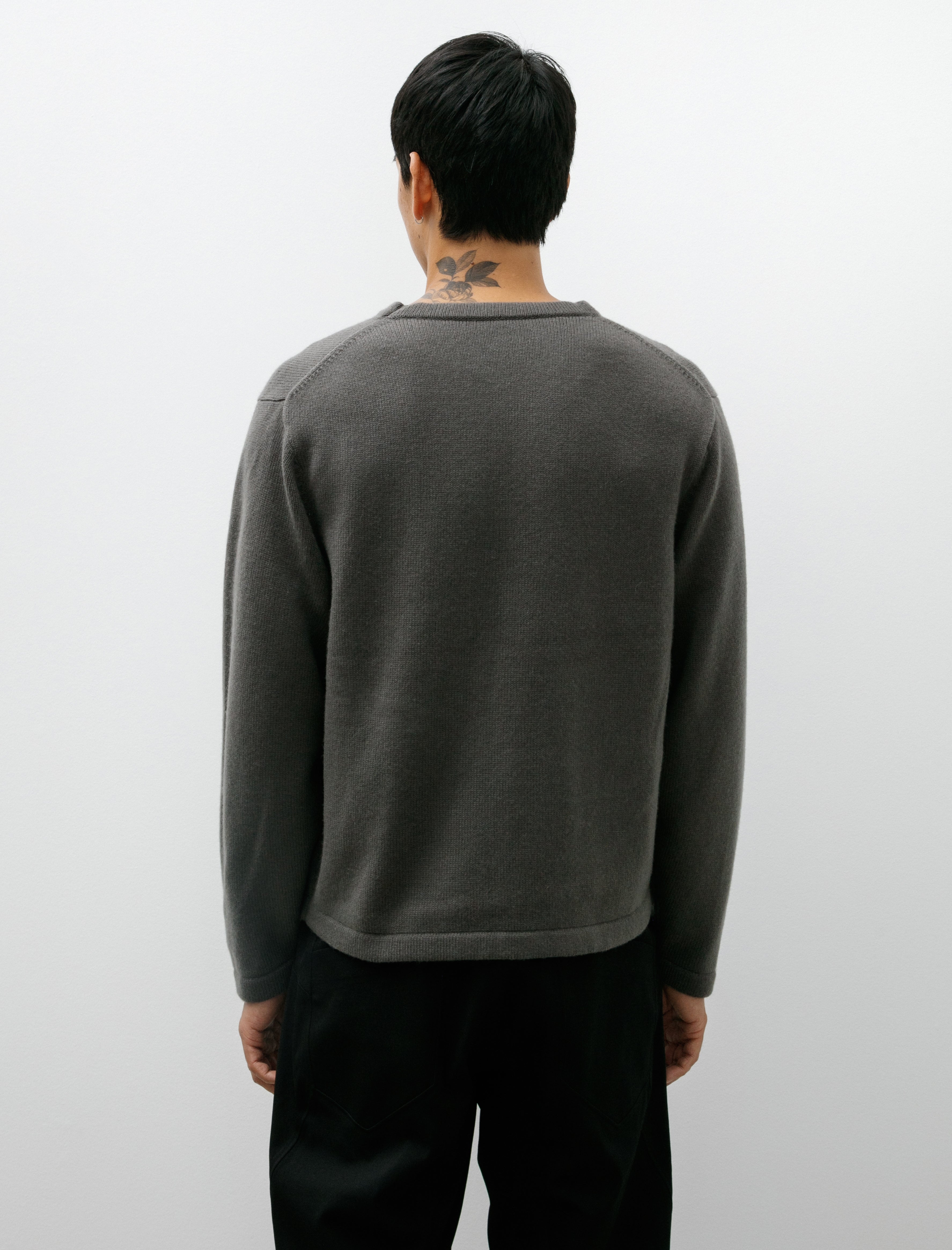 Lady White Co. Wool Cashmere Sweater Marine Grey